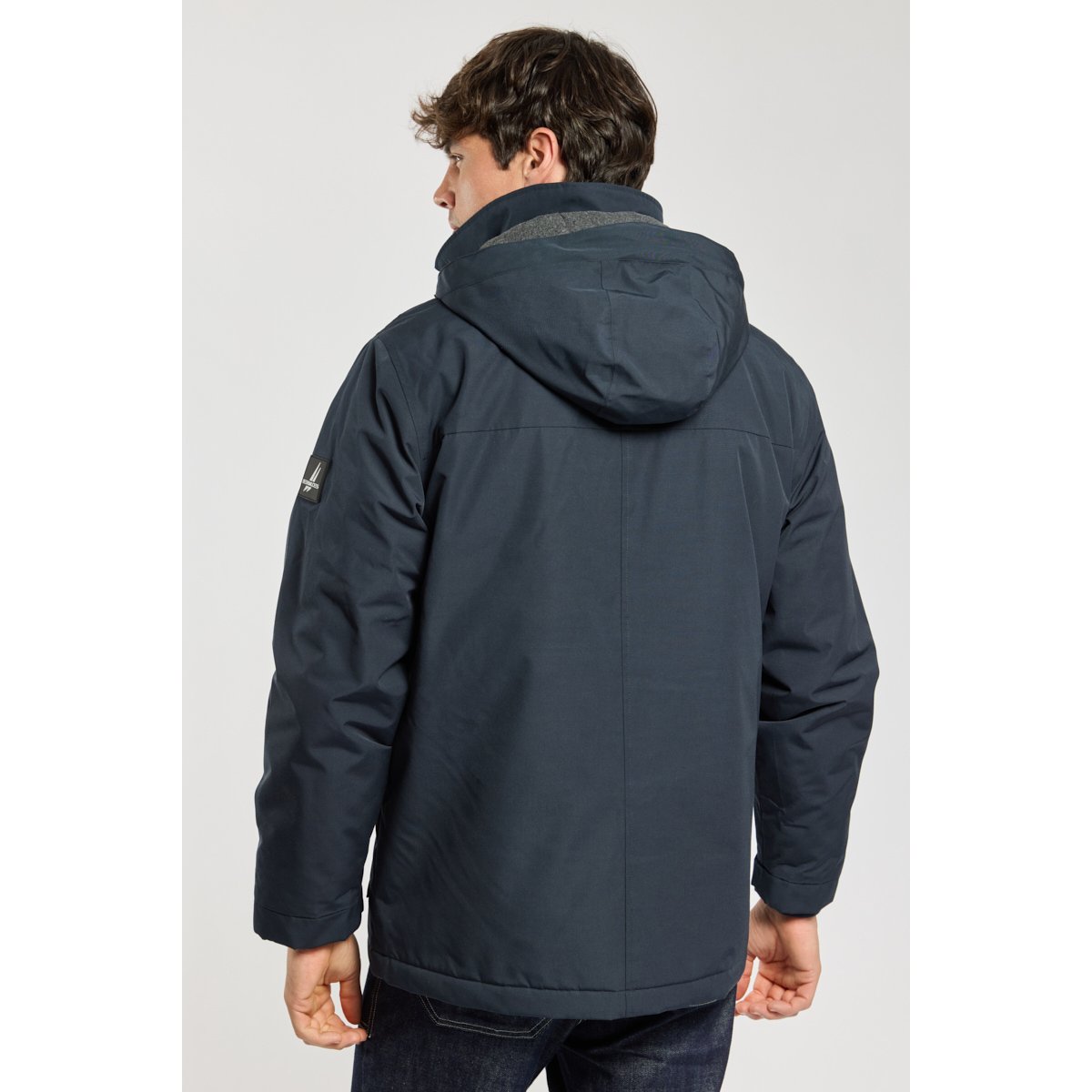 Parka courte en polyester recyclé HIGHWARM navy, BERMUDES