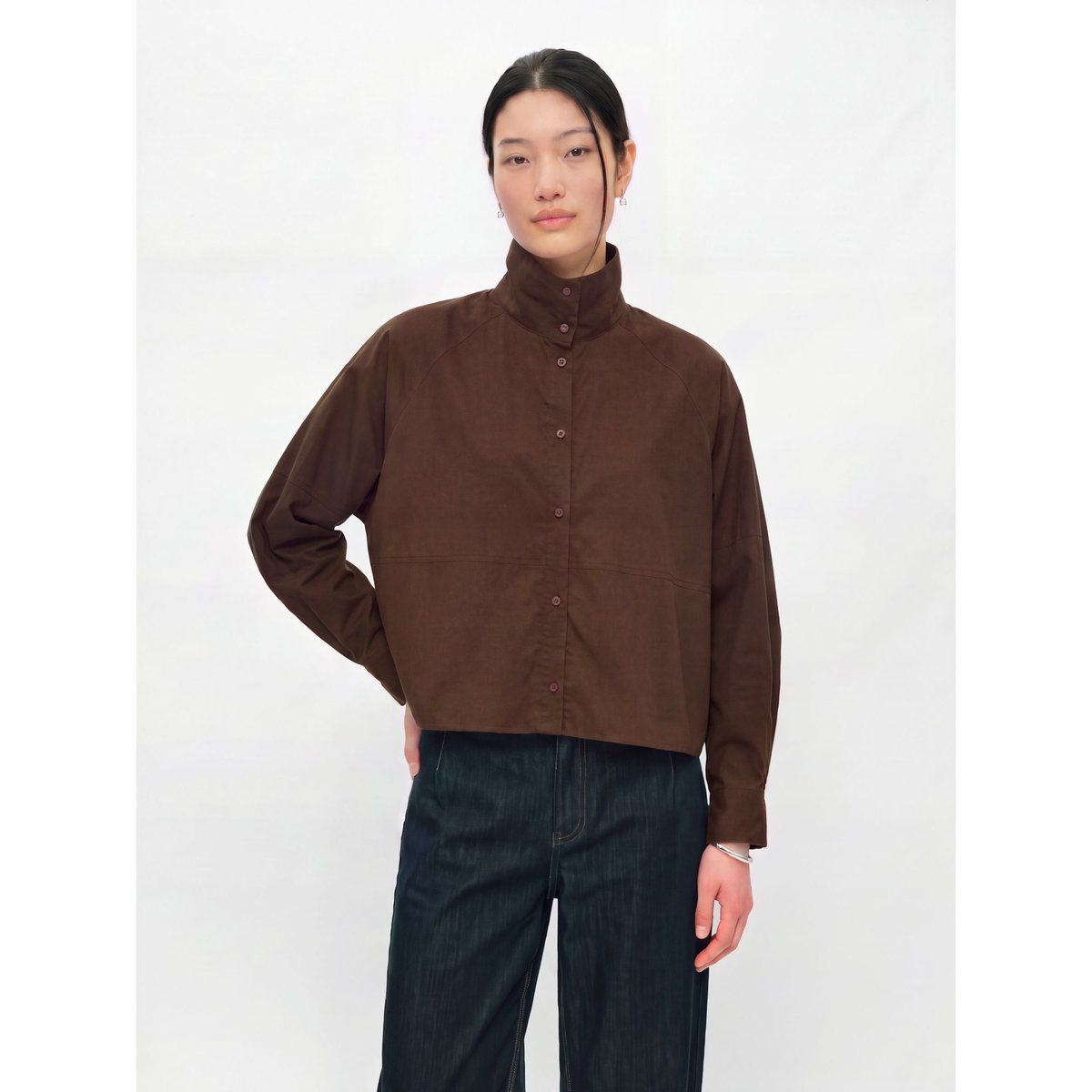 Chemise Courte marron - seal brown1, OBJECT