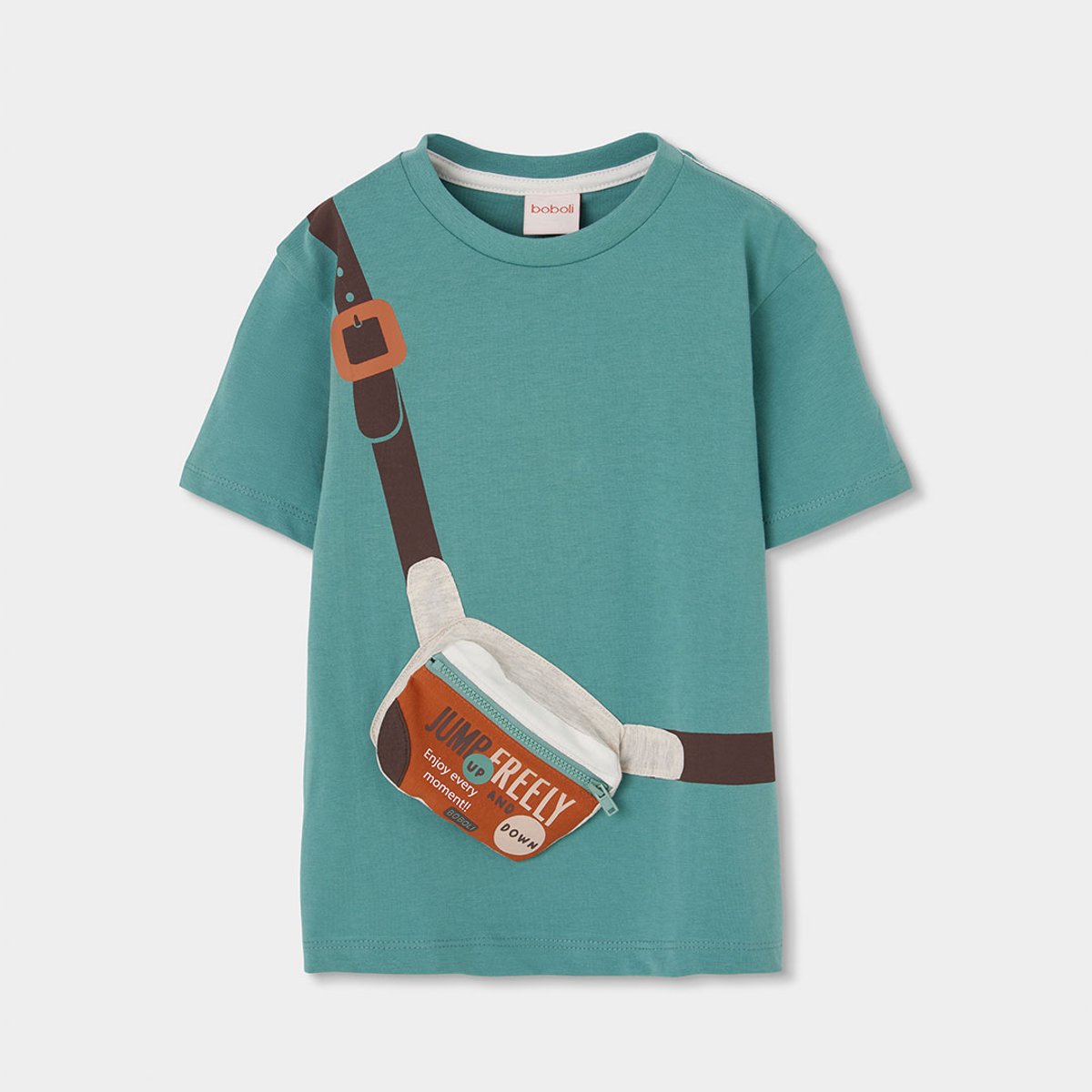 T-shirt enfant coton vert, BOBOLI