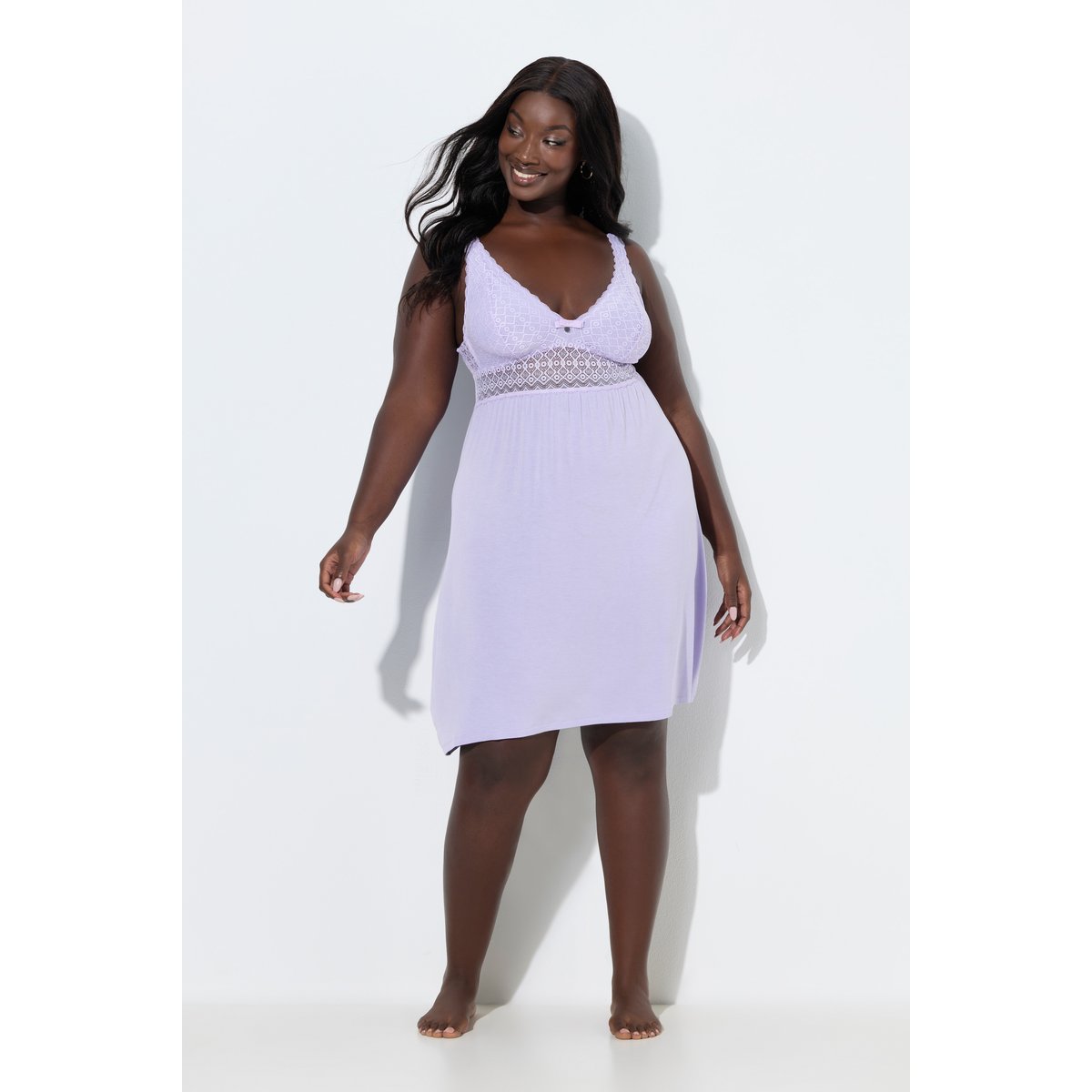 Nuisette TRUYOU en dentelle rose mauve, ULLA POPKEN
