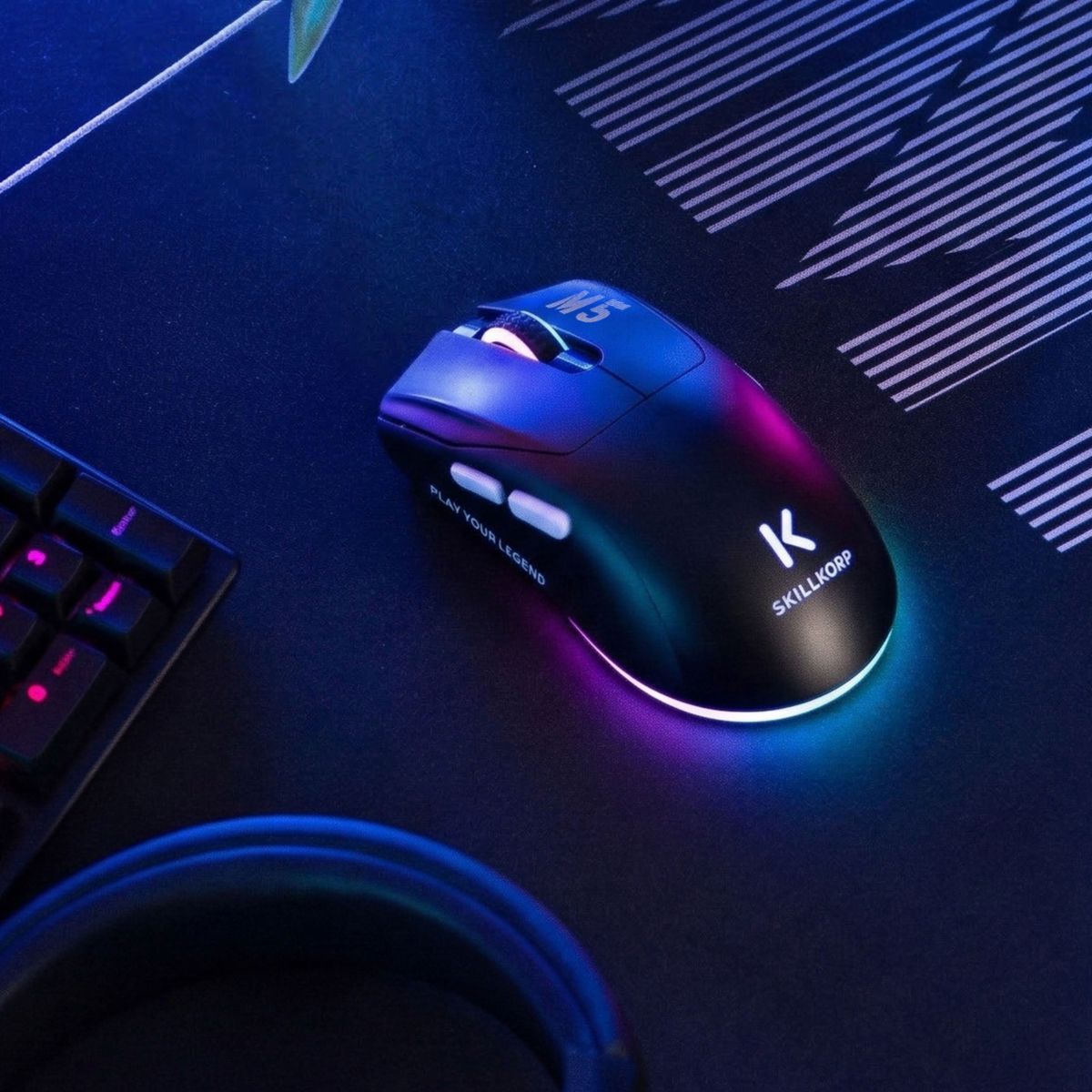 Souris Gamer Sans Fil M5 V2 sans fil Access couleur unique, SKILLKORP