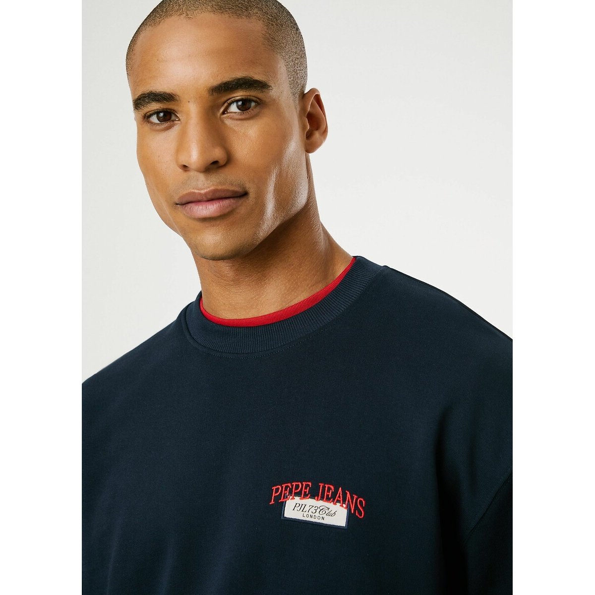 Mason Crew Neck Sweatshirt navy blue, PEPE JEANS