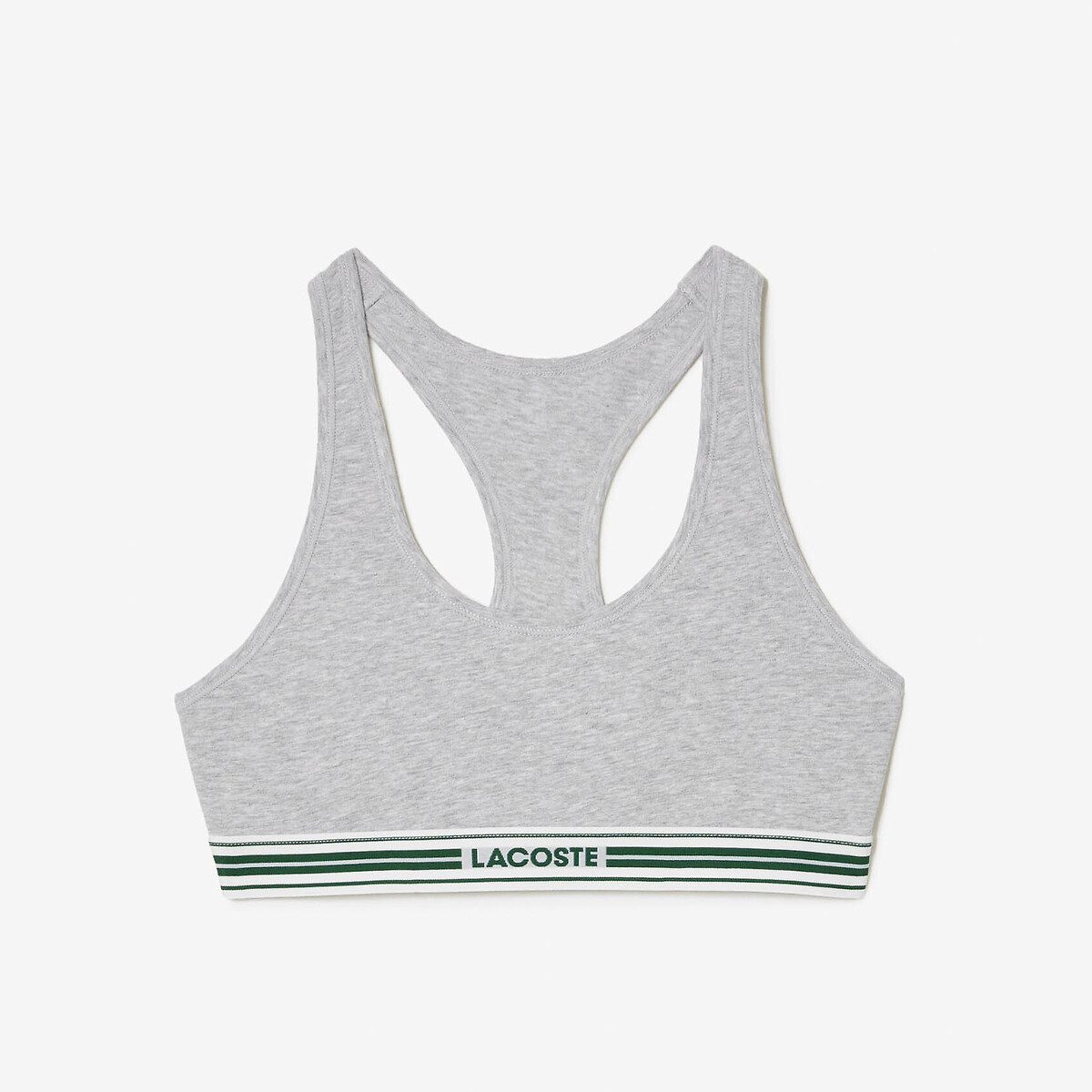 Bralette in cotone grigio chiné , LACOSTE