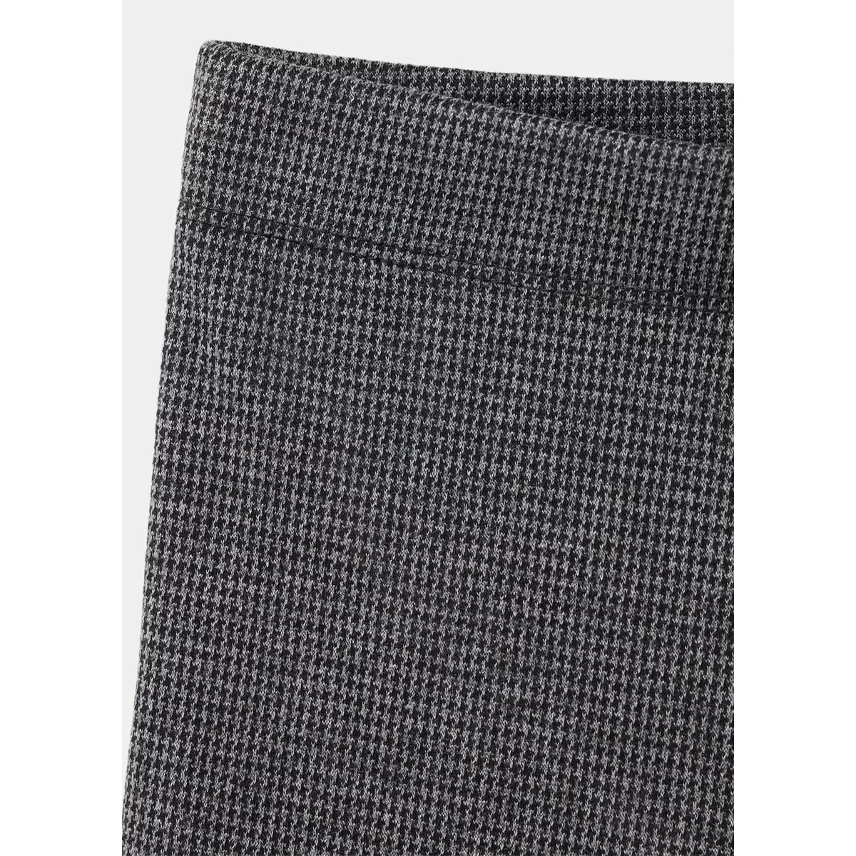 Legging flare pied-de-poule gris anthracite, MANGO KIDS