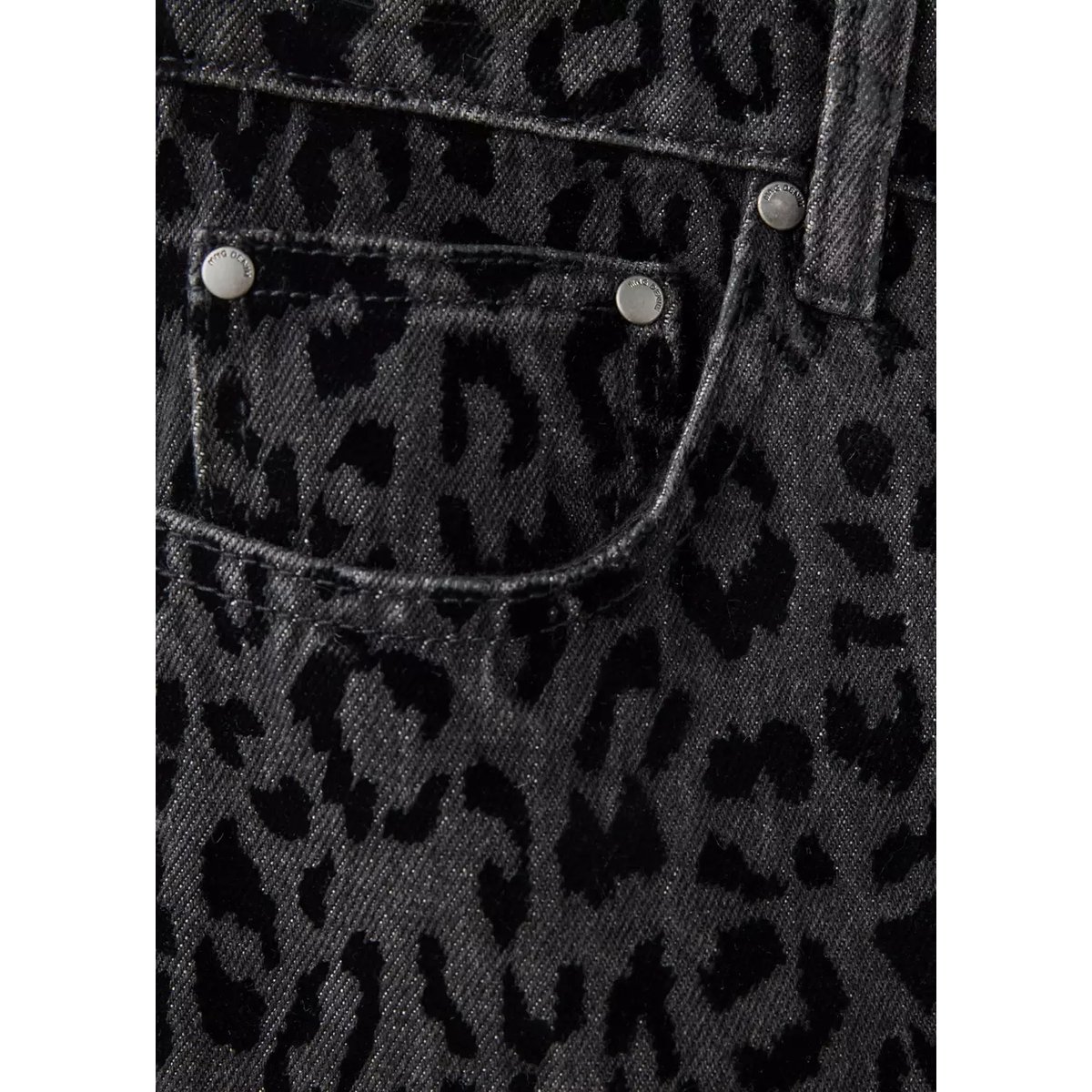 Jean droit imprimé gris denim, MANGO