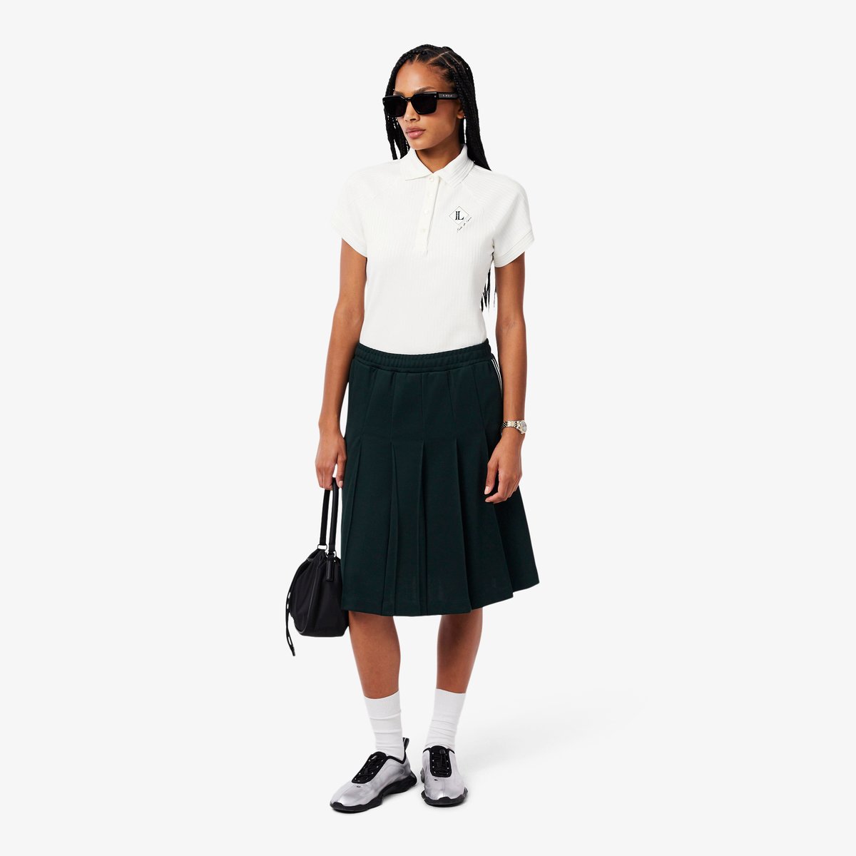 Polo fabriqué en France slim fit blanc-70v, LACOSTE