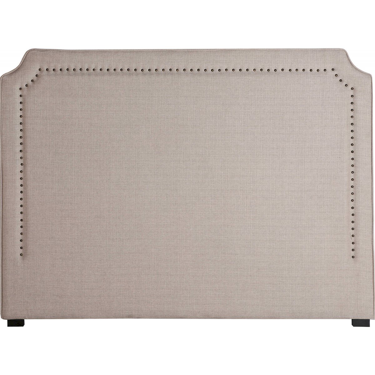 Tête de lit style colonial, S.SOUSEL beige naturel avec finitions bois clair et touches noir, RECOLLECTION