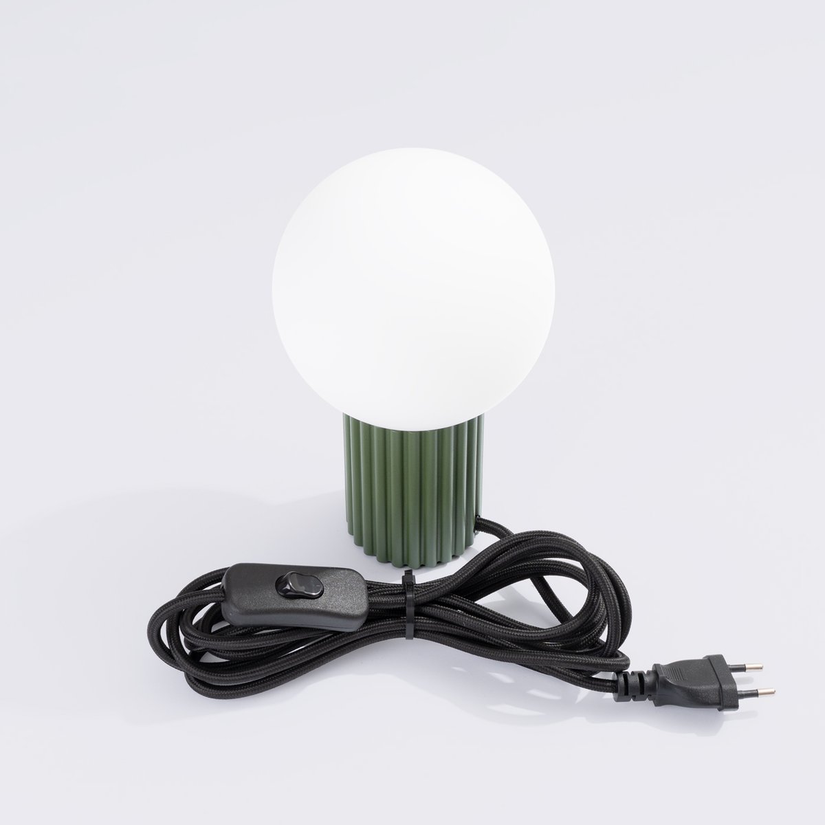 Lampe à poser Aluminium Vert Olive G9 1 Halo vert, EDEN