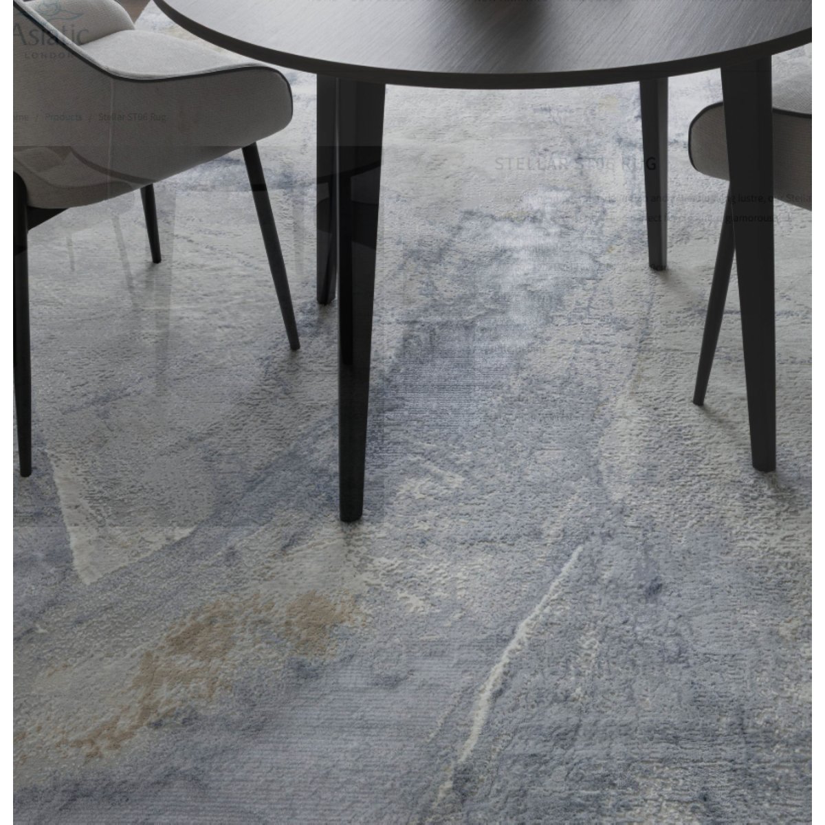 Tapis de salon et chambre moderne BLUE DREAM bleu, NOVATREND