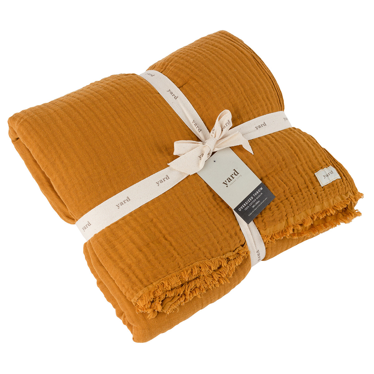 Lark Cotton Muslin Throw cumin, YARD