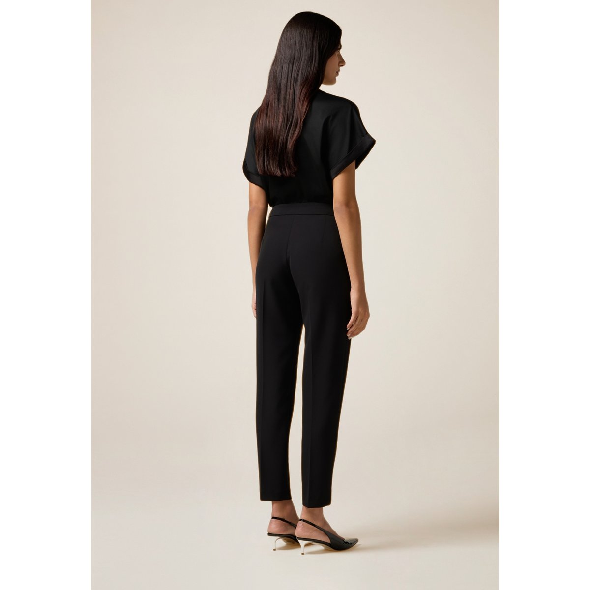 Pantalon cigarette noir, OLTRE