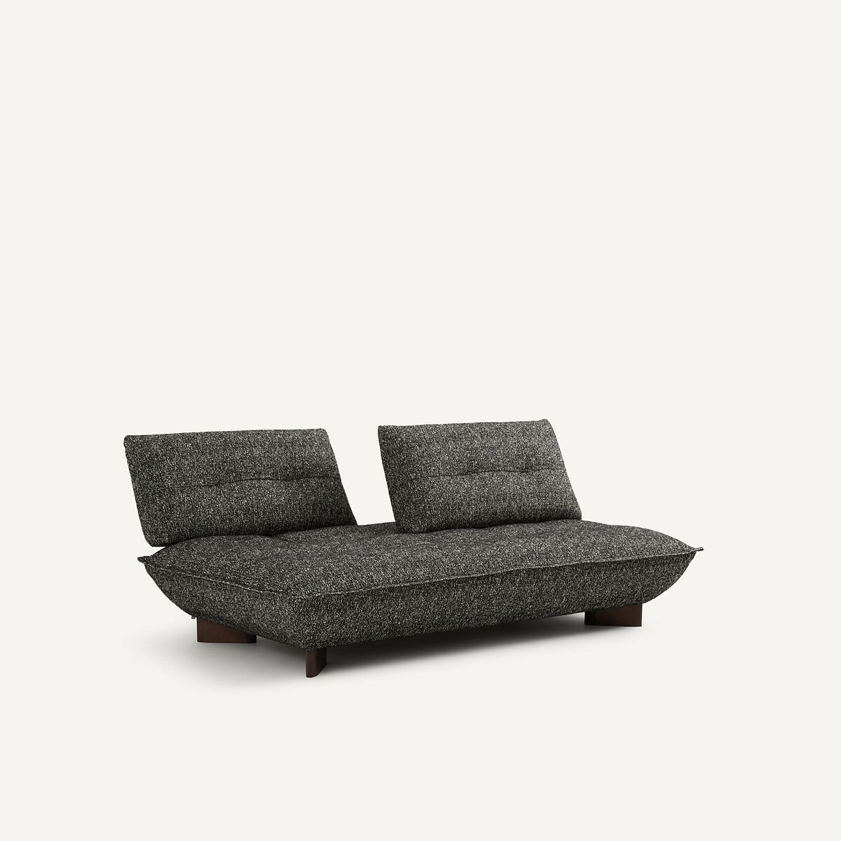 Banquette modulable, en bouclette, KAORI noir, AM.PM