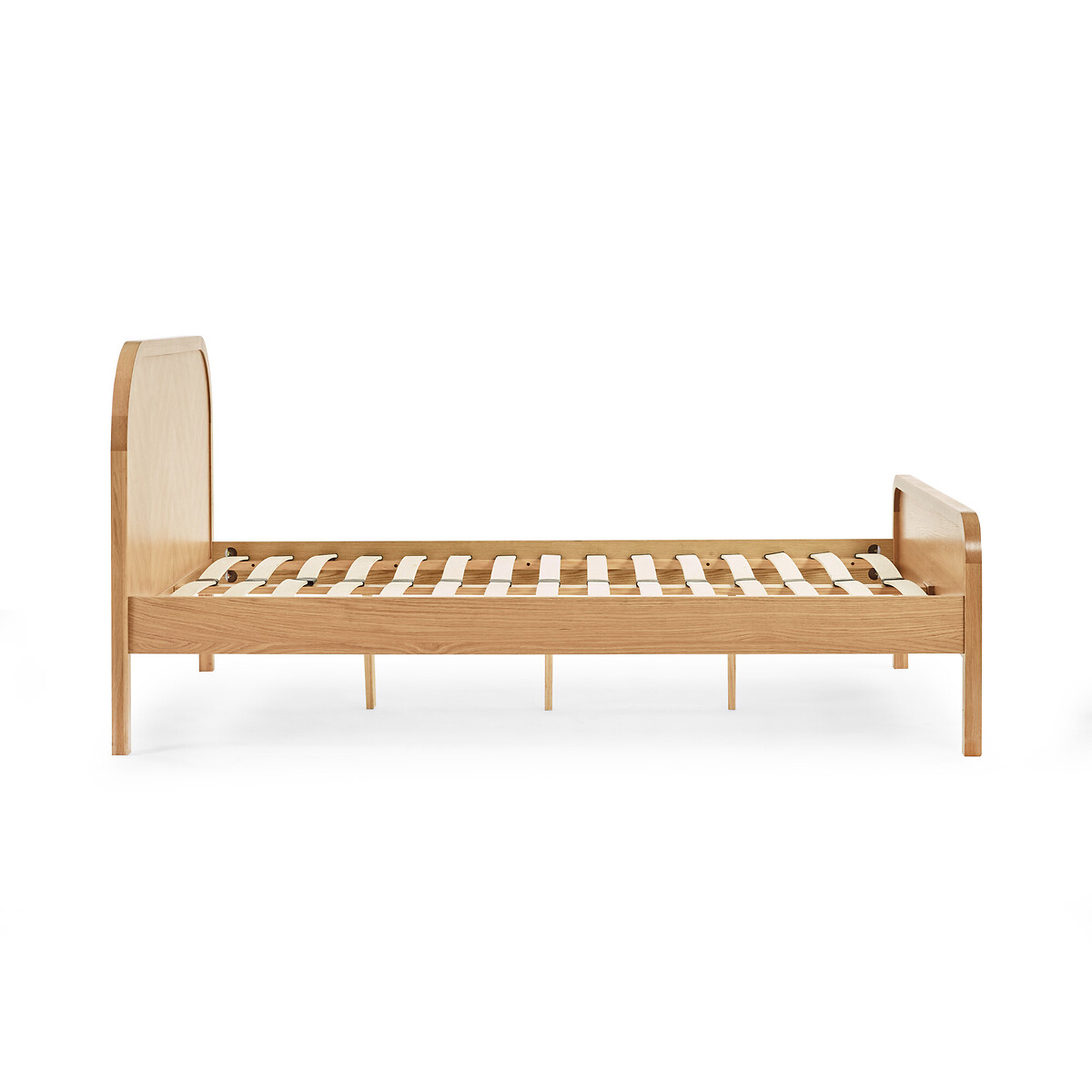 Mavi Chevron Oak Bed natural oak, SO'HOME