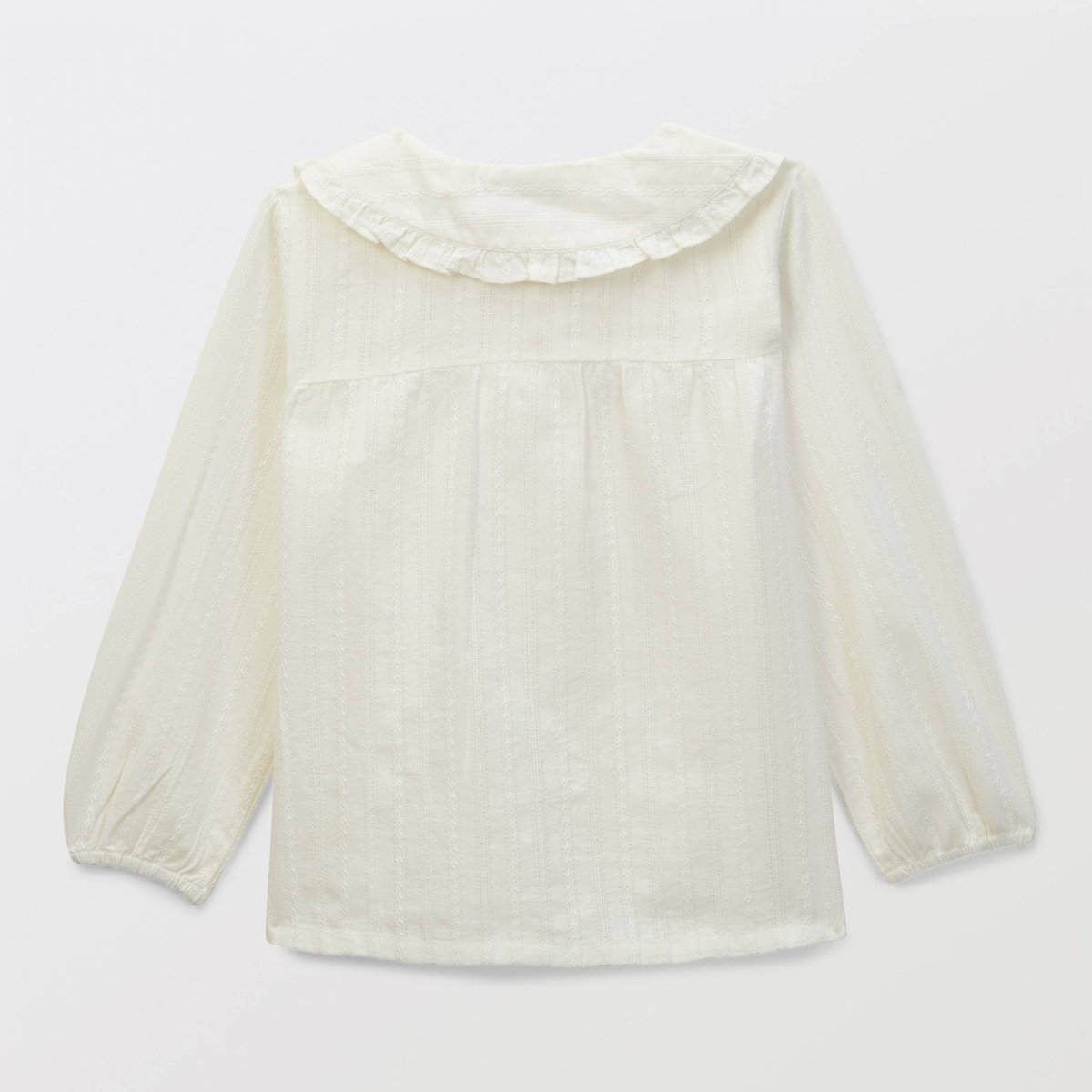 Blouse fantaisie en coton BIO GOTS ecru, BOUT'CHOU