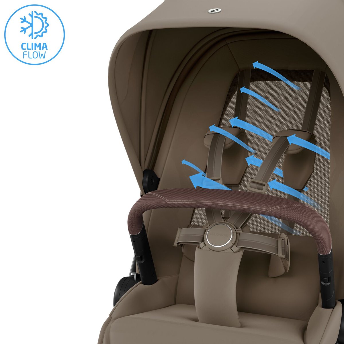 Poussette ultra confortable FAME oak truffle, MAXI COSI