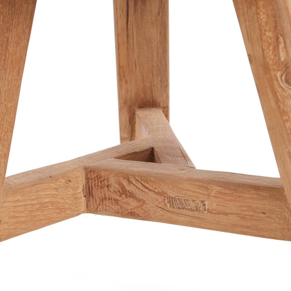 Tabouret en teck NOGUCHI beige, BAZAR BIZAR