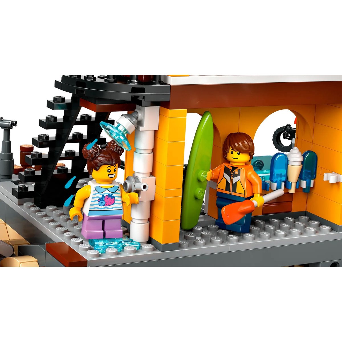LEGO City - Le port et le navire marchand 60422 pour enfants de 8 ans et plus multicolore, LEGO