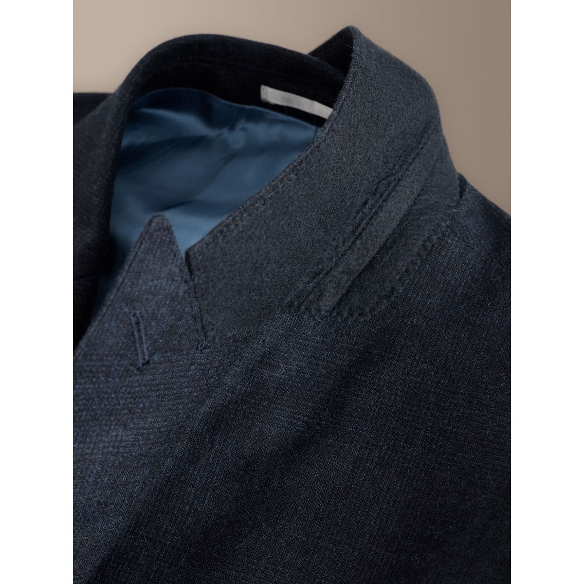 Veste de costume ajustée et croisée cachemire signature bleu marine, NEXT
