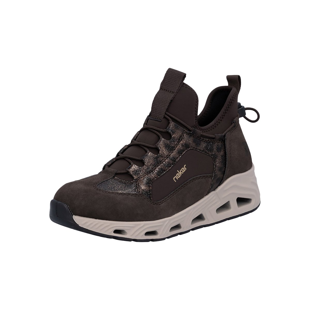 Basket Basse à Lacets Rgd marron, RIEKER