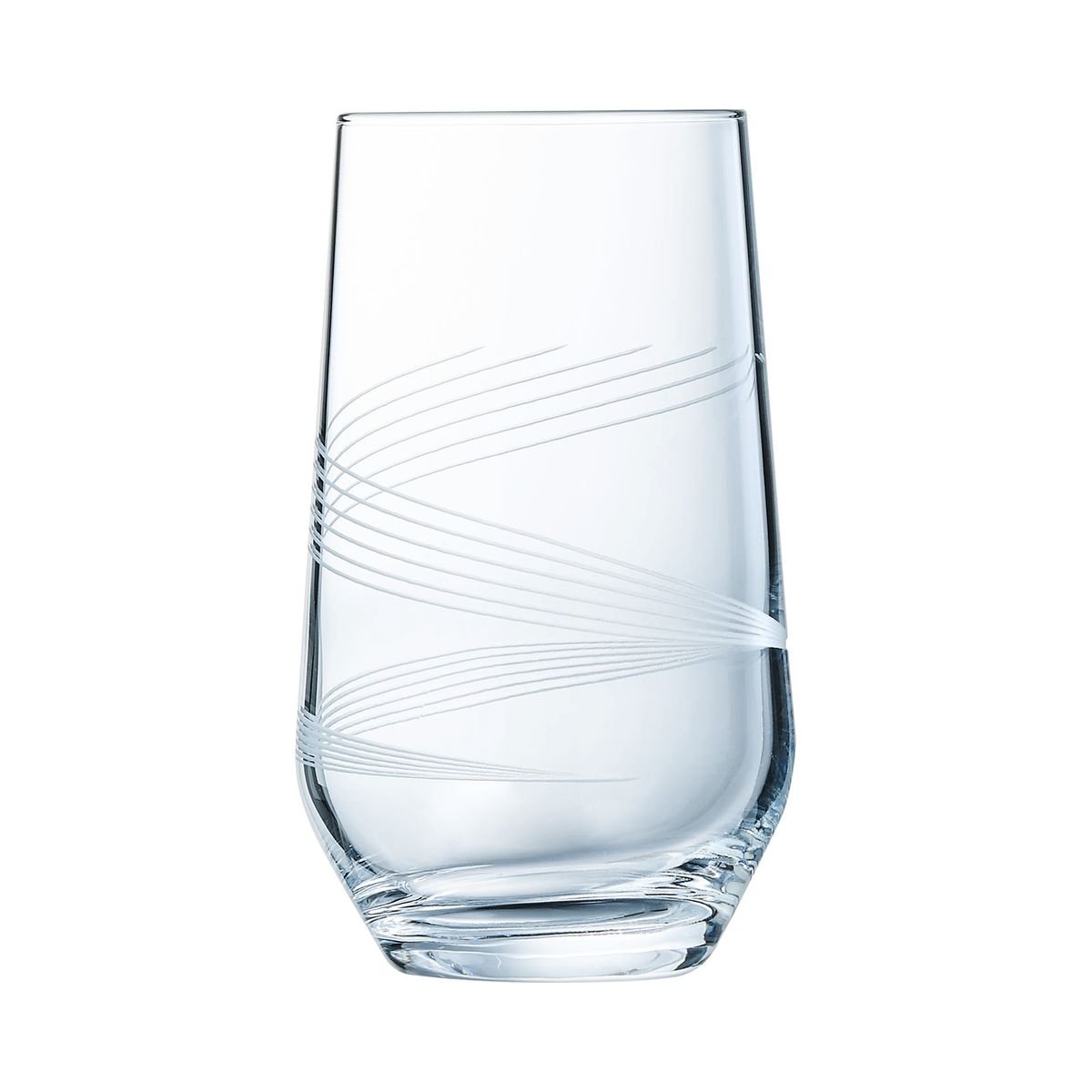 4 verres à eau 40cl -INTENSE transparent, CRISTAL D ARQUES