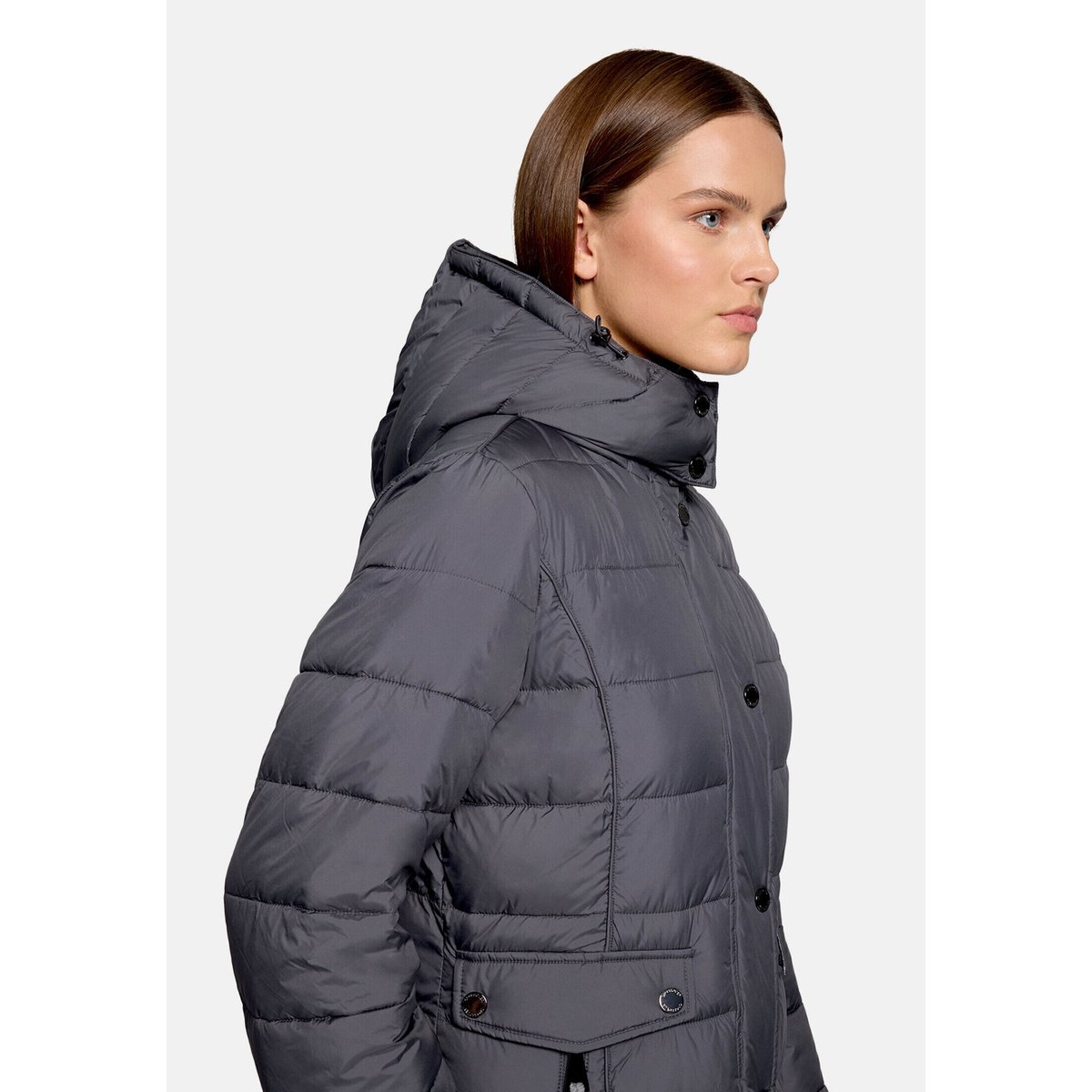 Veste matelassée à capuche amovible blackened pearl, BETTY BARCLAY