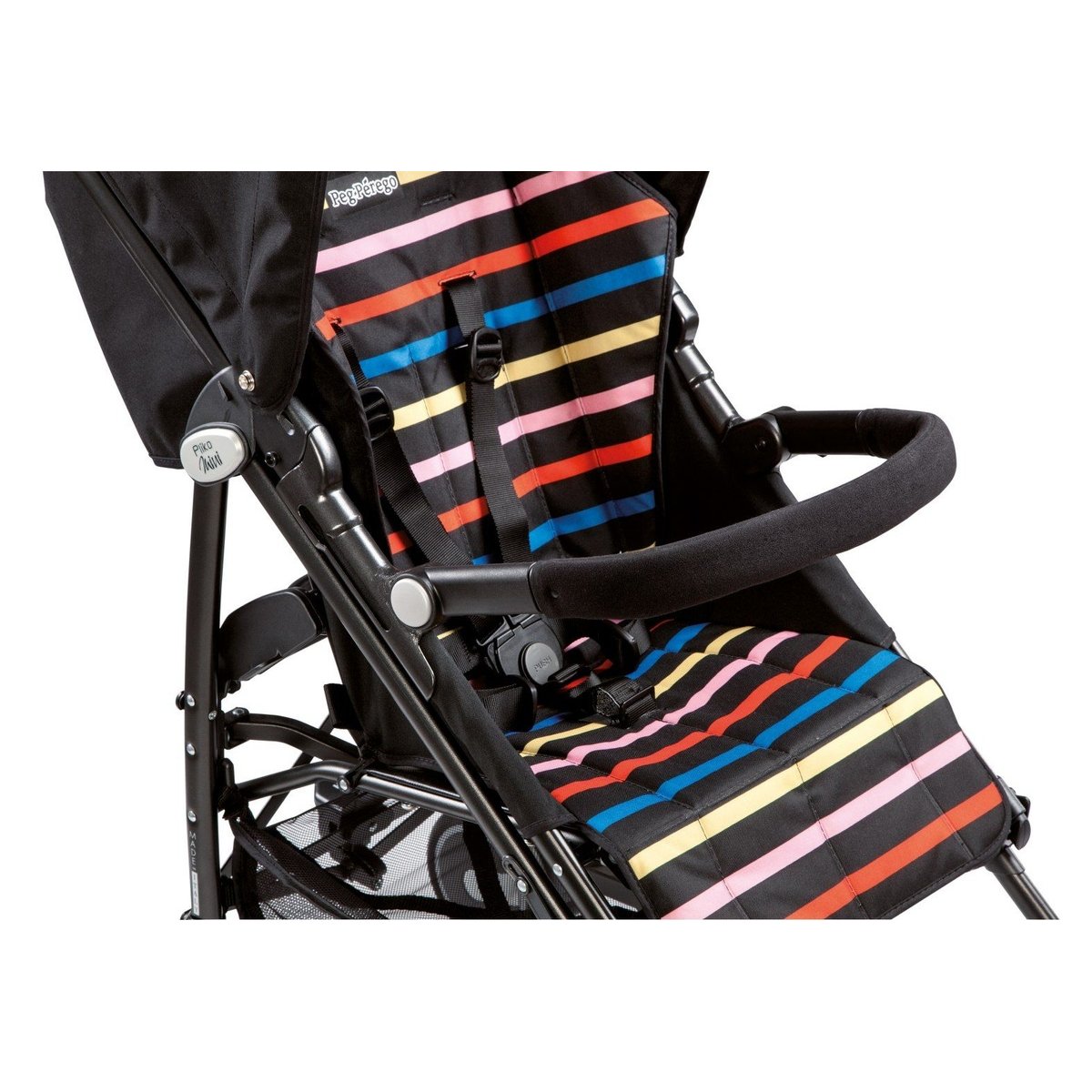 Main courante porte objets pour poussette Pliko Mini noir, PEG PEREGO