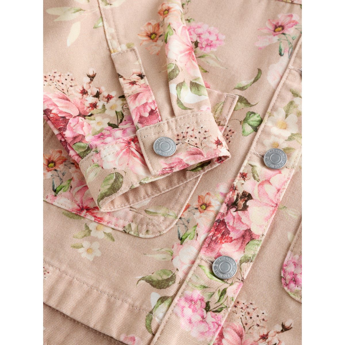 Veste-chemise en jean motif fleurs, NEXT