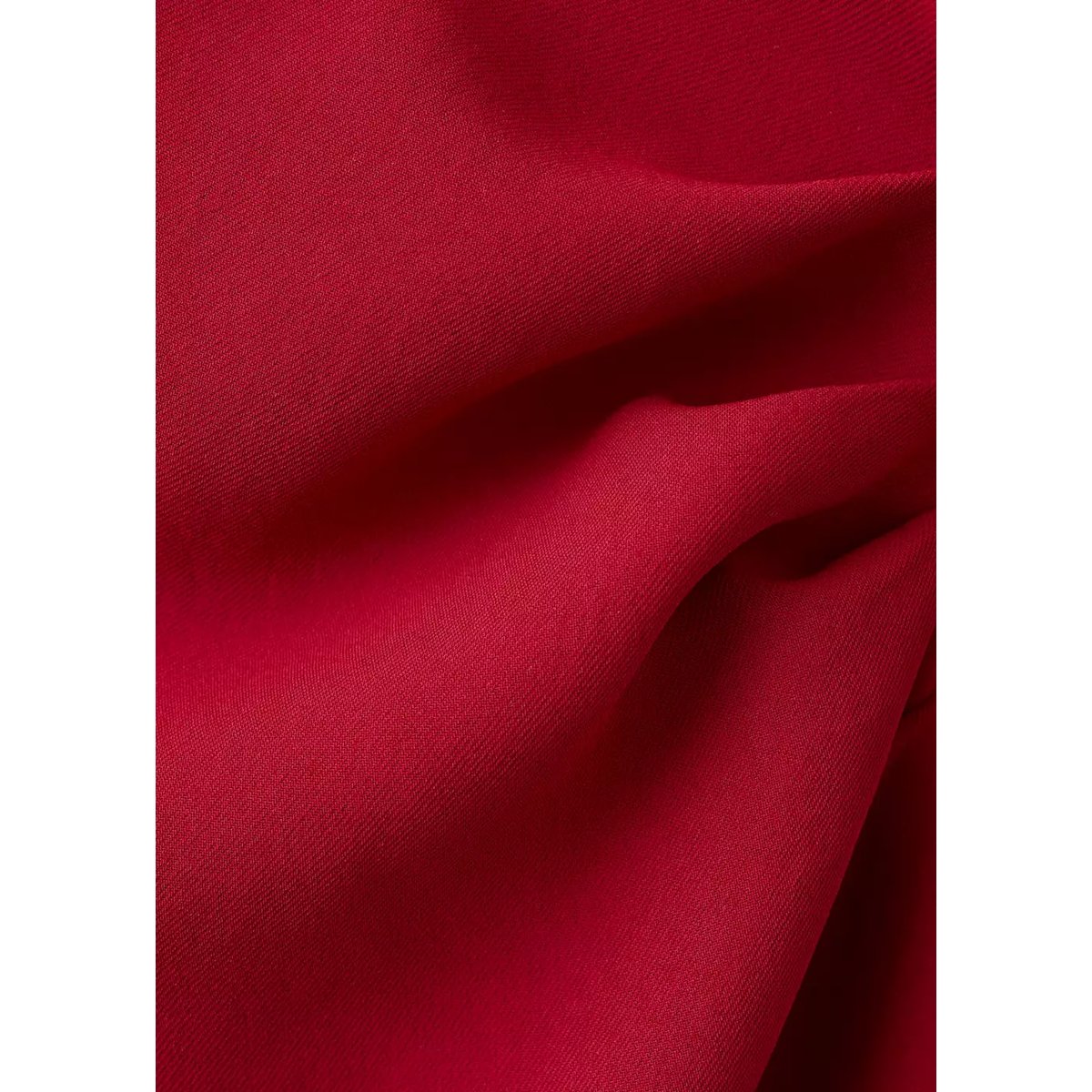 Robe col bateau froncée rouge, MANGO