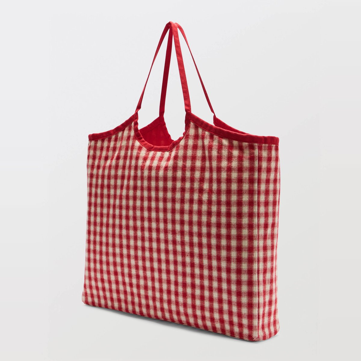 Cabas à rayures rouge, MONOPRIX
