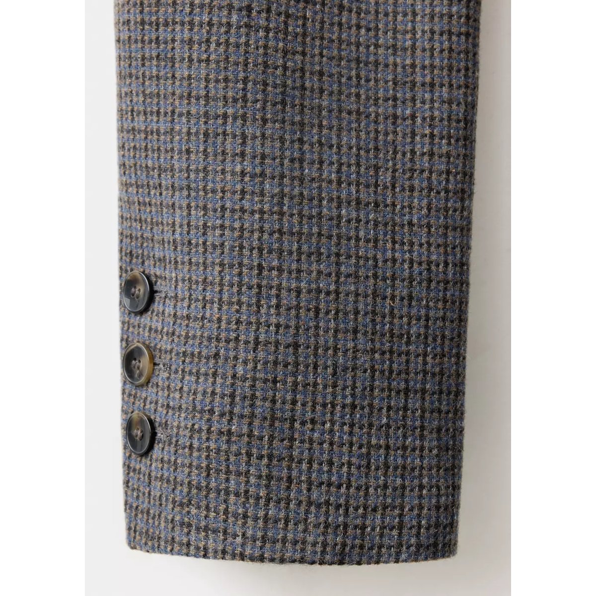 Blazer cintrée pied-de-poule bleu, MANGO