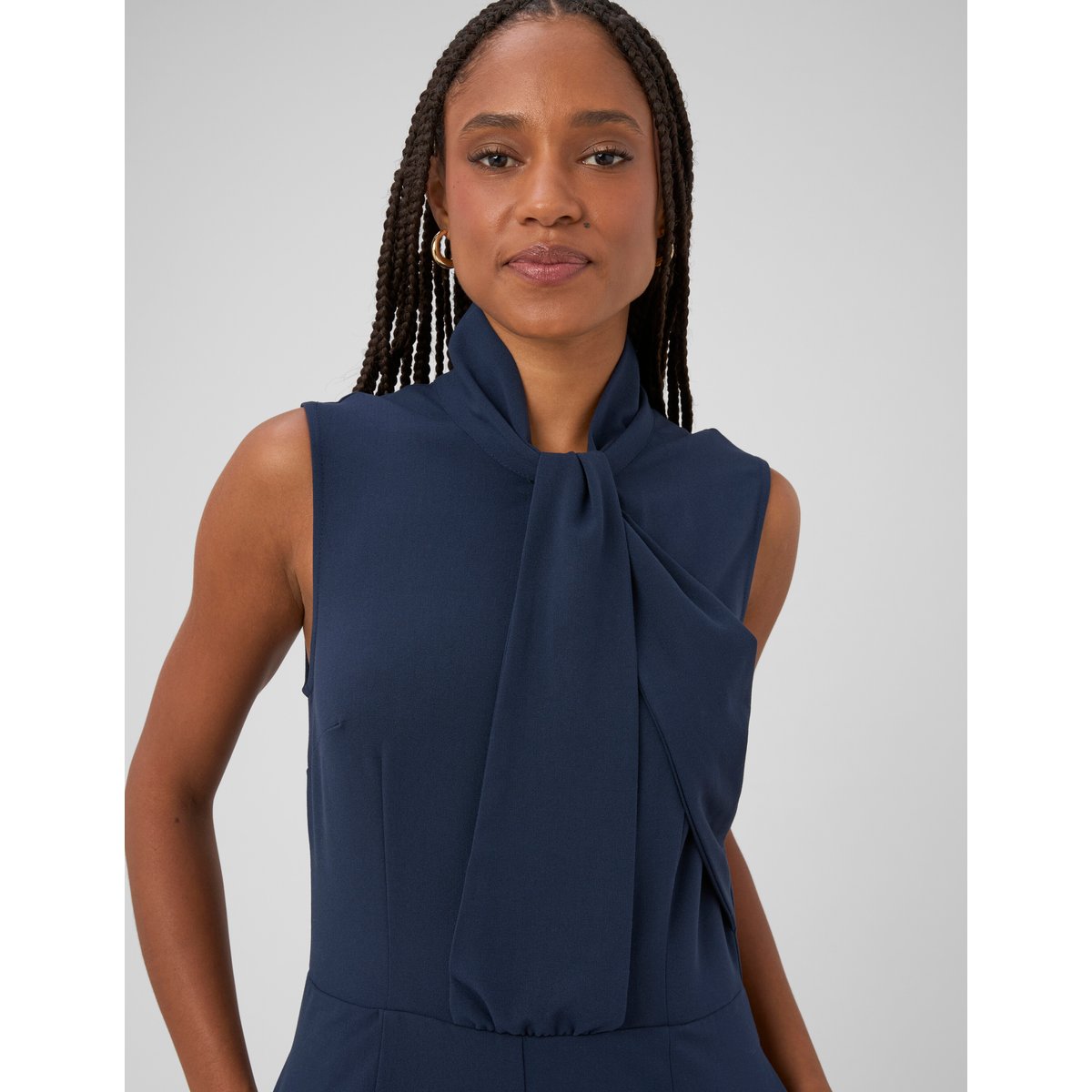 Combinaison pantalon sans manches bleu foncé, BZB