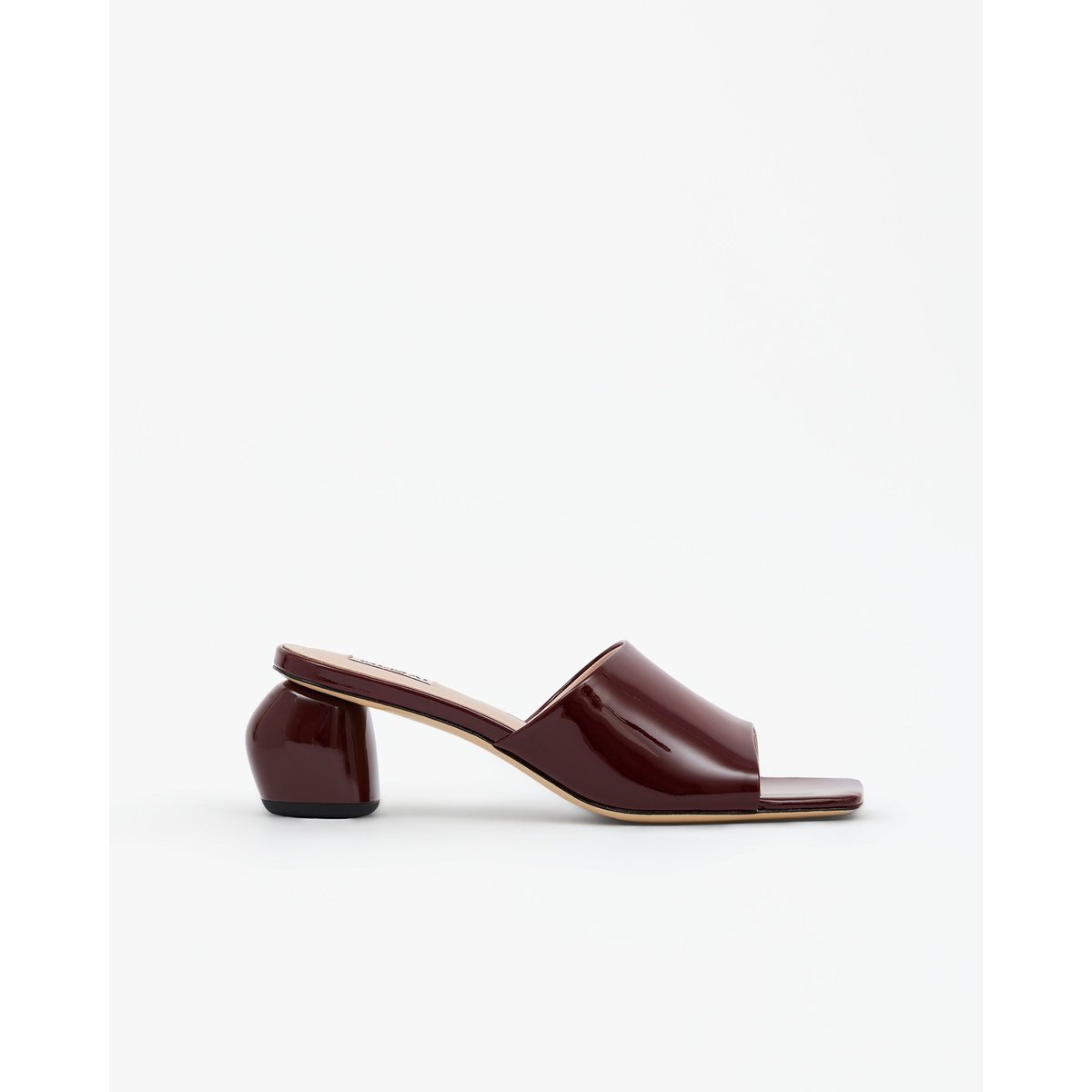 Mules à bout carré GEMMA LOW bordeaux, MI MAI