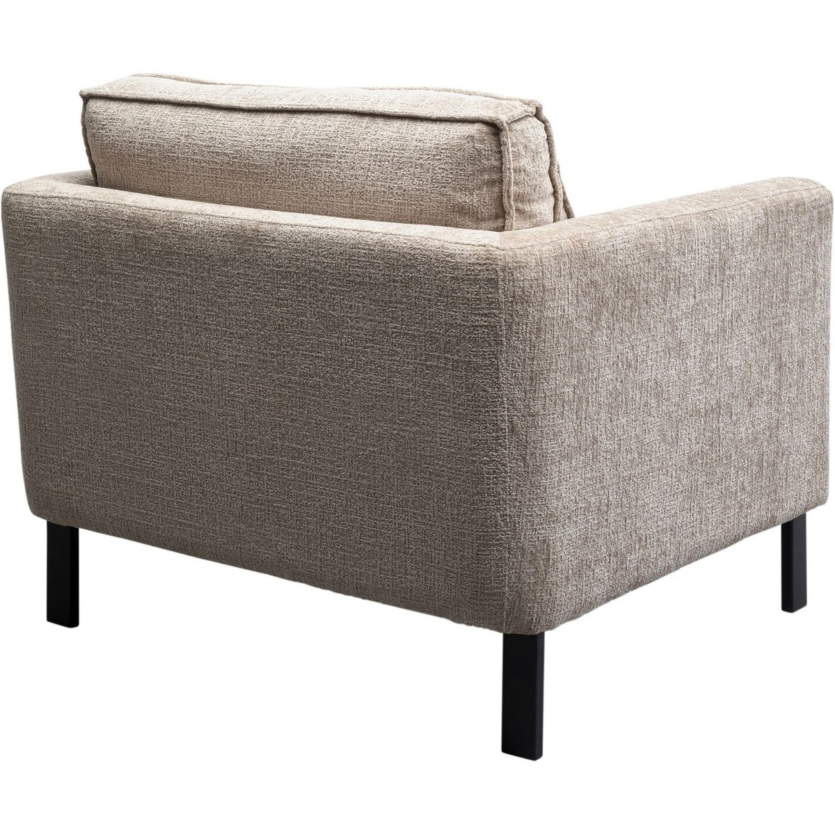 Fauteuil en polyester, VICTOR beige, KARE DESIGN