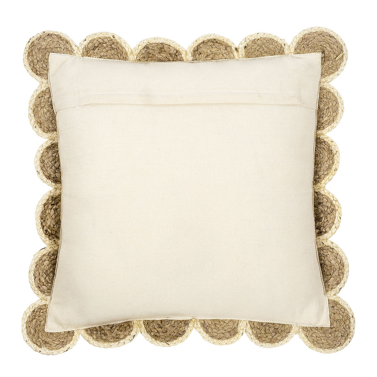 Coussin ENOLA jute naturel, BLANC D’IVOIRE