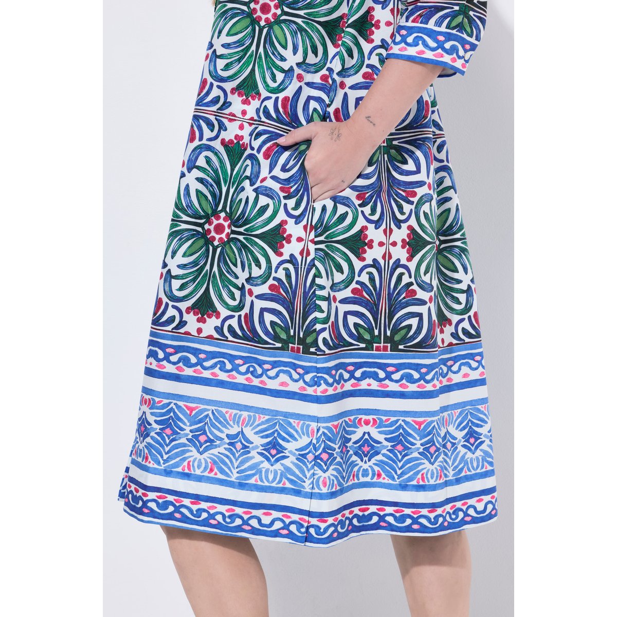 Robe tunique à manches 3/4 blanc neige, ULLA POPKEN