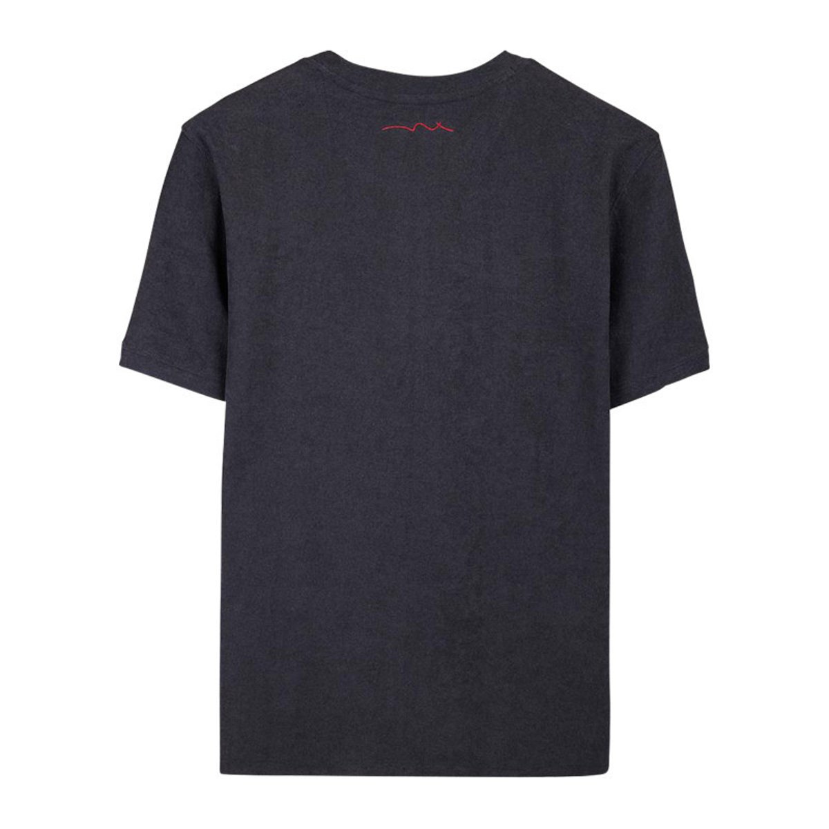 T-shirt bleu foncé à coupe droite pourvu d'un col rond et de manches courtes bleu foncé, TEDDY SMITH