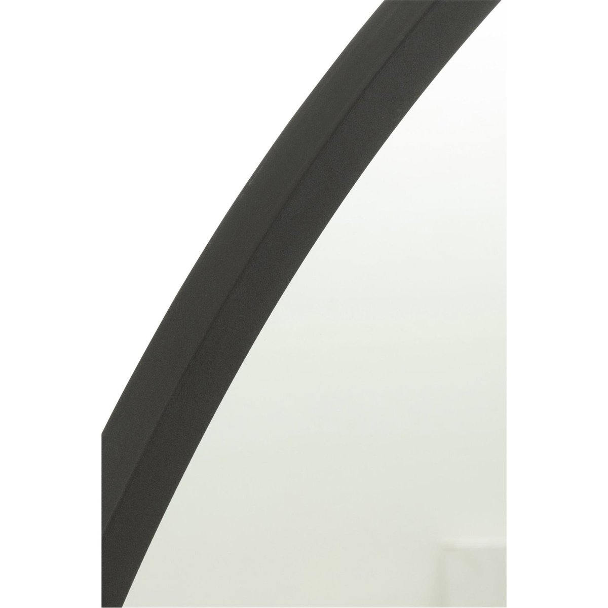 Miroir rond en métal noir mat, RECOLLECTION
