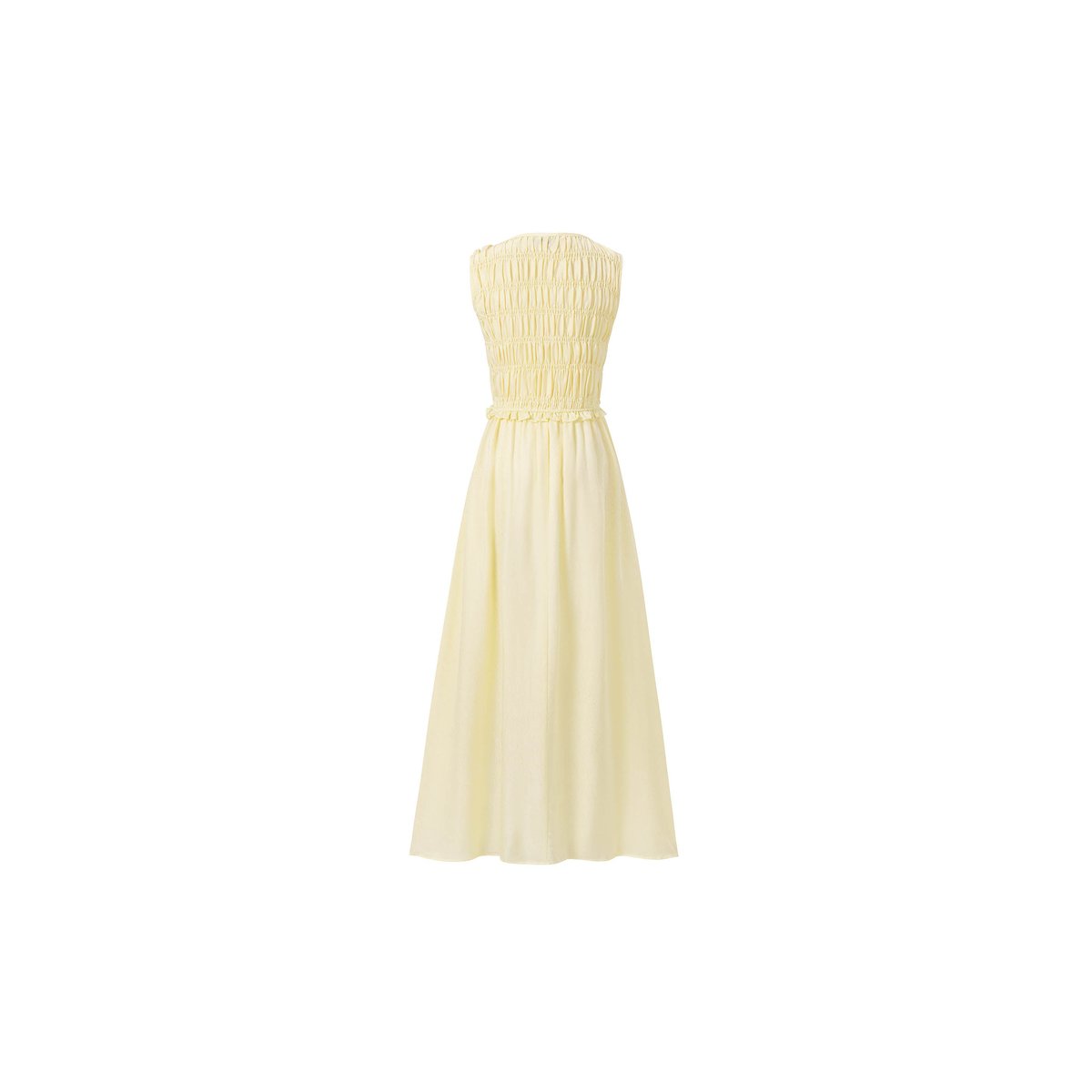 Robe longue VASA jaune beurre, FRNCH