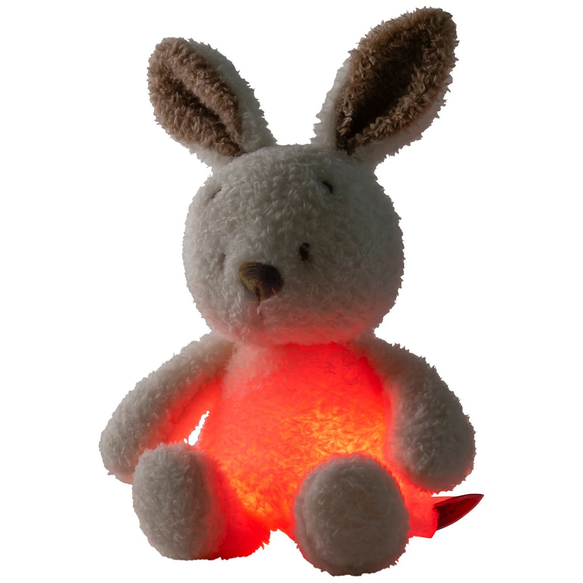 Peluche veilleuse ecru, marron, NATTOU
