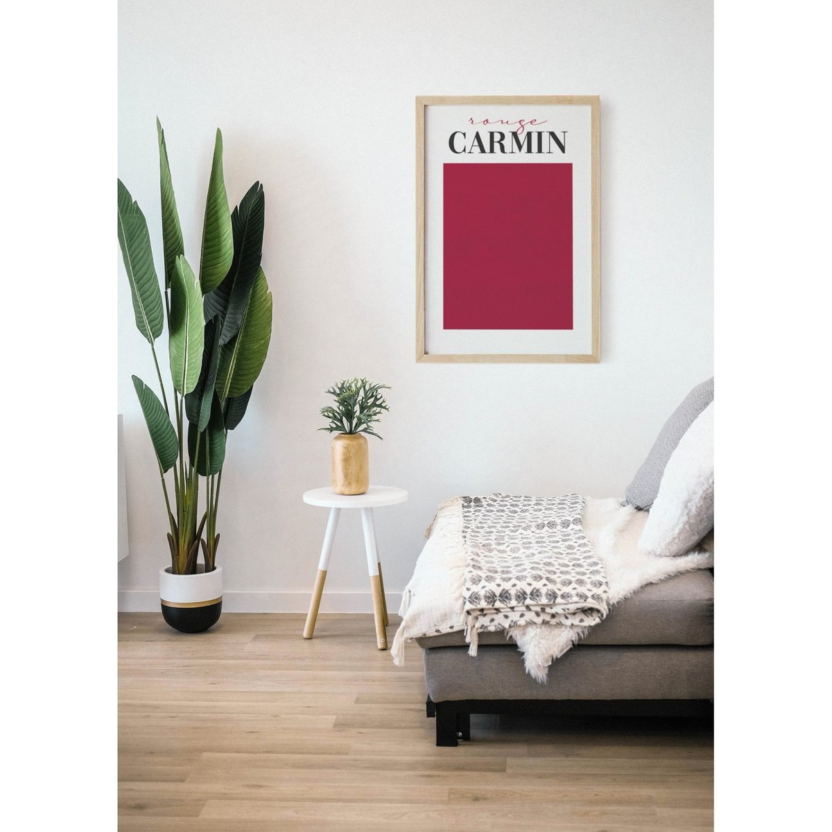 Affiche Rouge Carmin blanc, L'AFFICHERIE