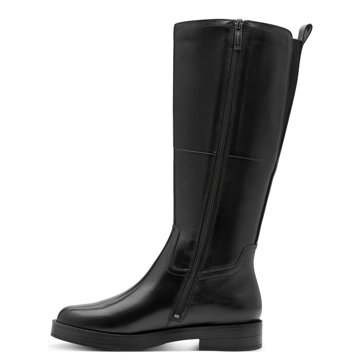 Bottes en cuir noir, TAMARIS