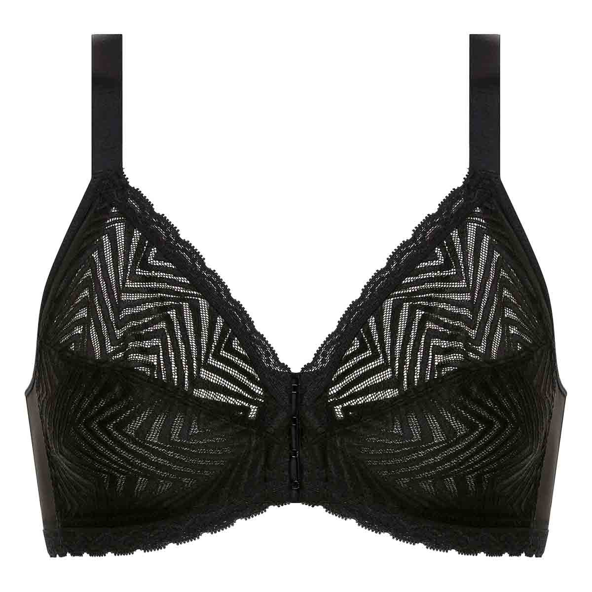 Soutien-gorge emboîtant ouverture devant avec armatures Ideal Posture noir, PLAYTEX
