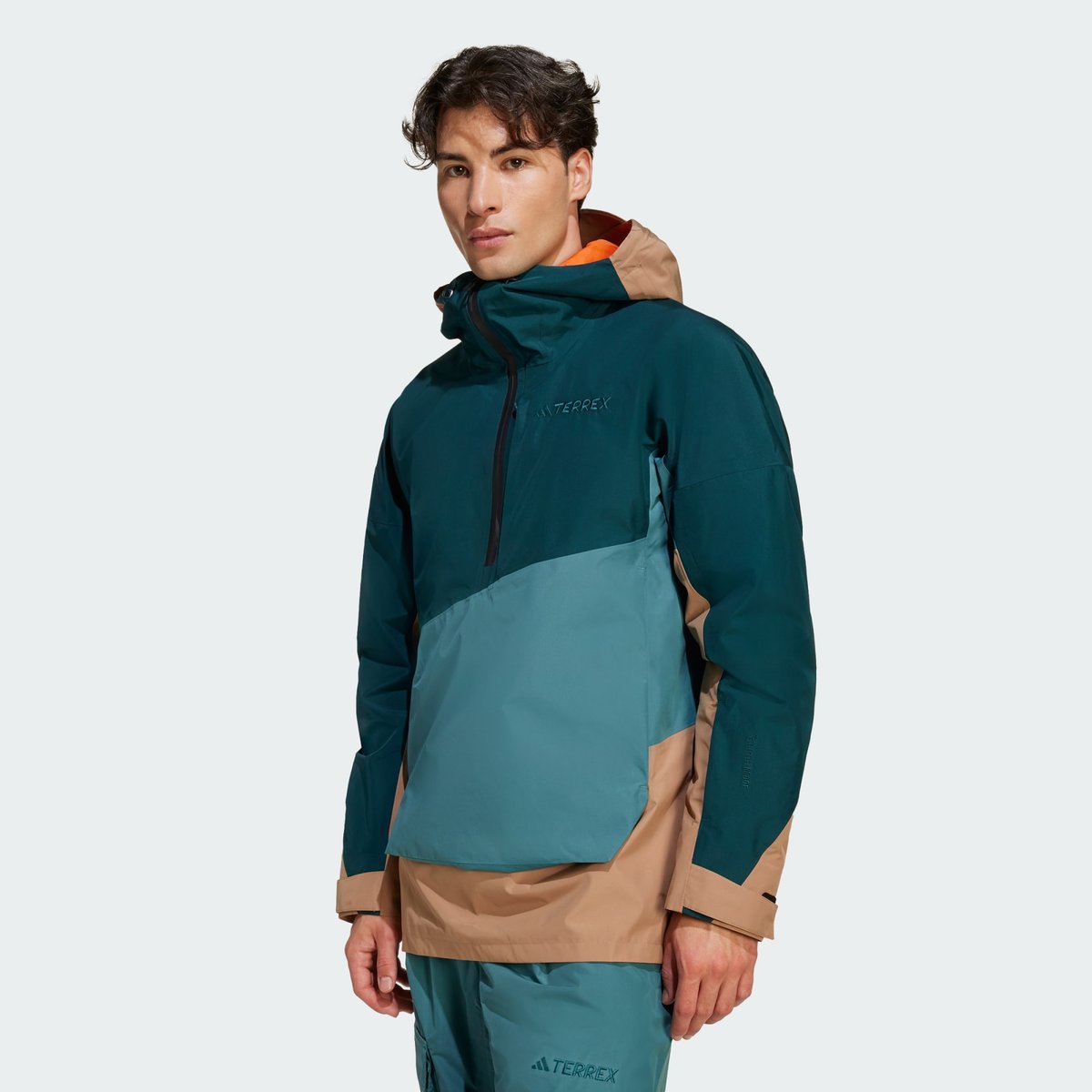 Anorak Doublé Terrex Xploric 2 Couches Climaproof Anorak Doublé Terrex Xploric 2 Couches Climaproof preloved teal / aurora ivy / cardboard, adidas Performance
