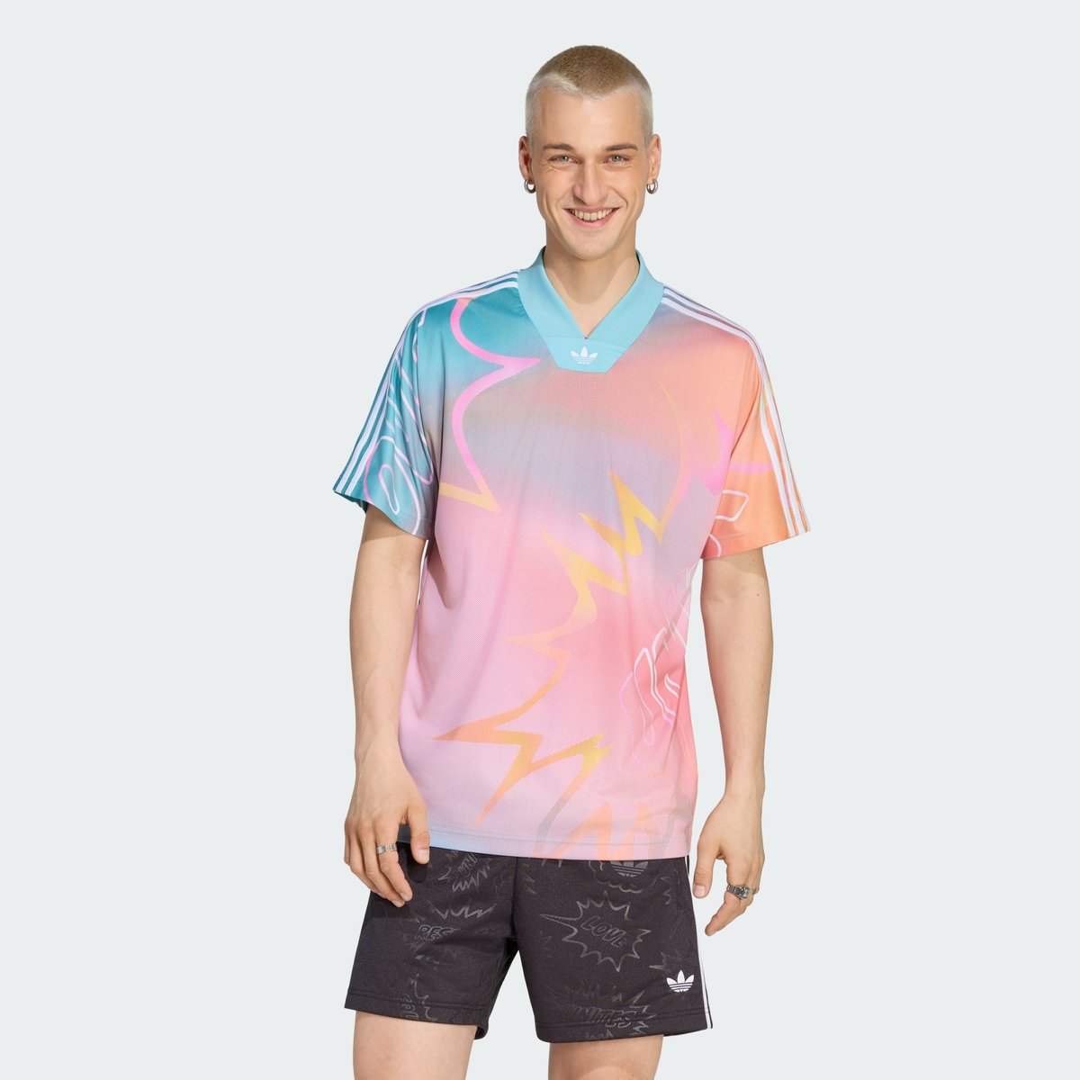 Maillot Love Unites Aop Maillot Love Unites Aop peach / turquoise / rainbow, adidas Originals