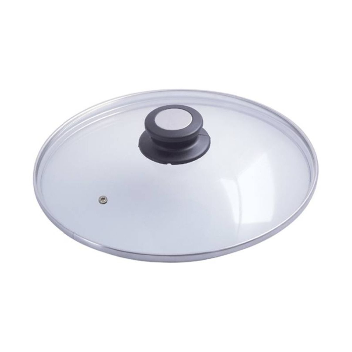 Couvercle verre bakélite 28 cm blanc, DE BUYER