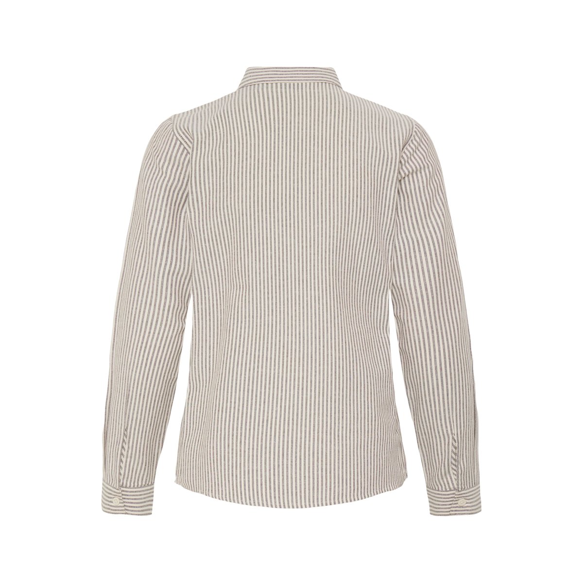 Á manches longues marron java marshmallow stripe, B.YOUNG