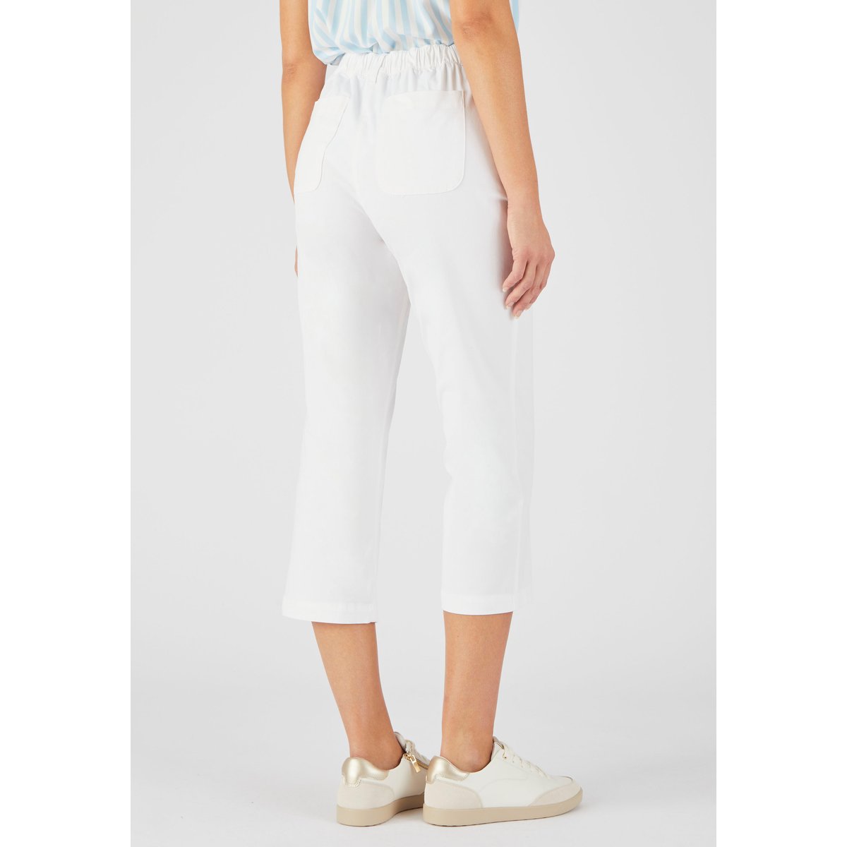 Pantacourt coton stretch blanc, DAMART