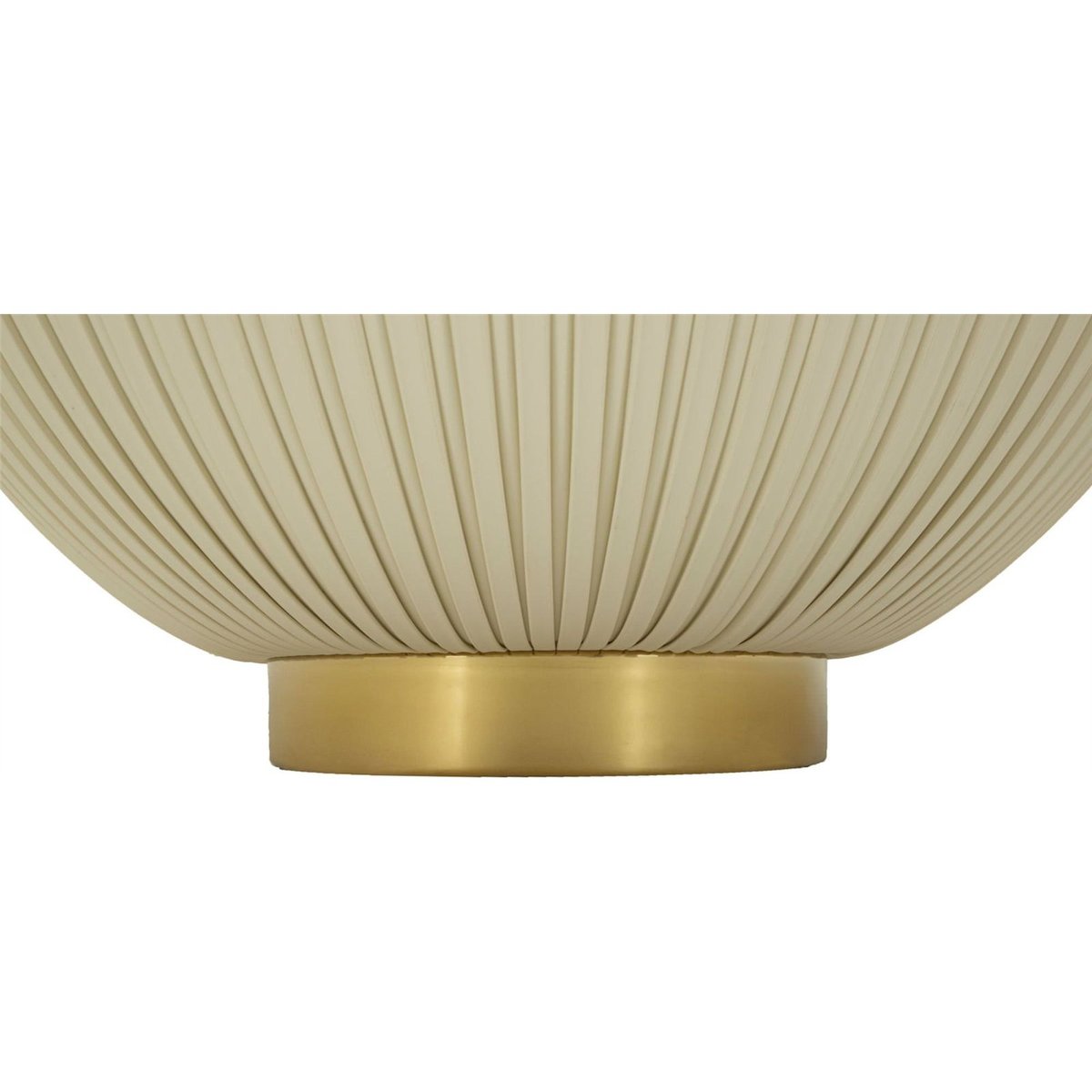 Table basse ronde effet marbre base cannelée GLAM crème, doré et blanc, RECOLLECTION