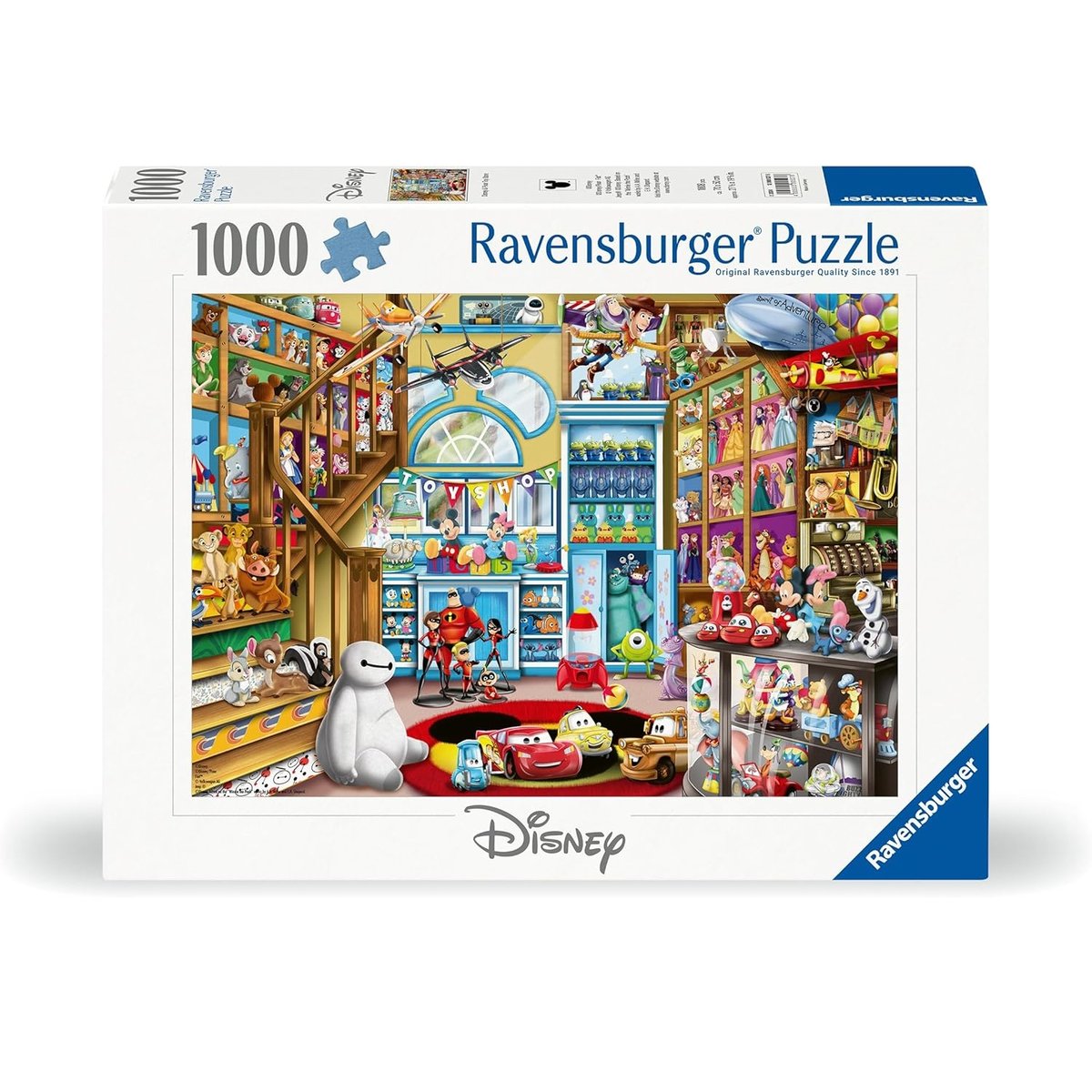 Puzzle Magasin de jouets Disney 1000 pièces blanc, RAVENSBURGER