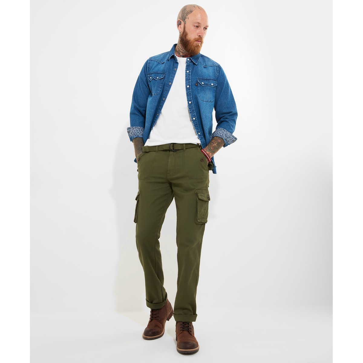 Pantalon Cargo Kaki kaki, JOE BROWNS